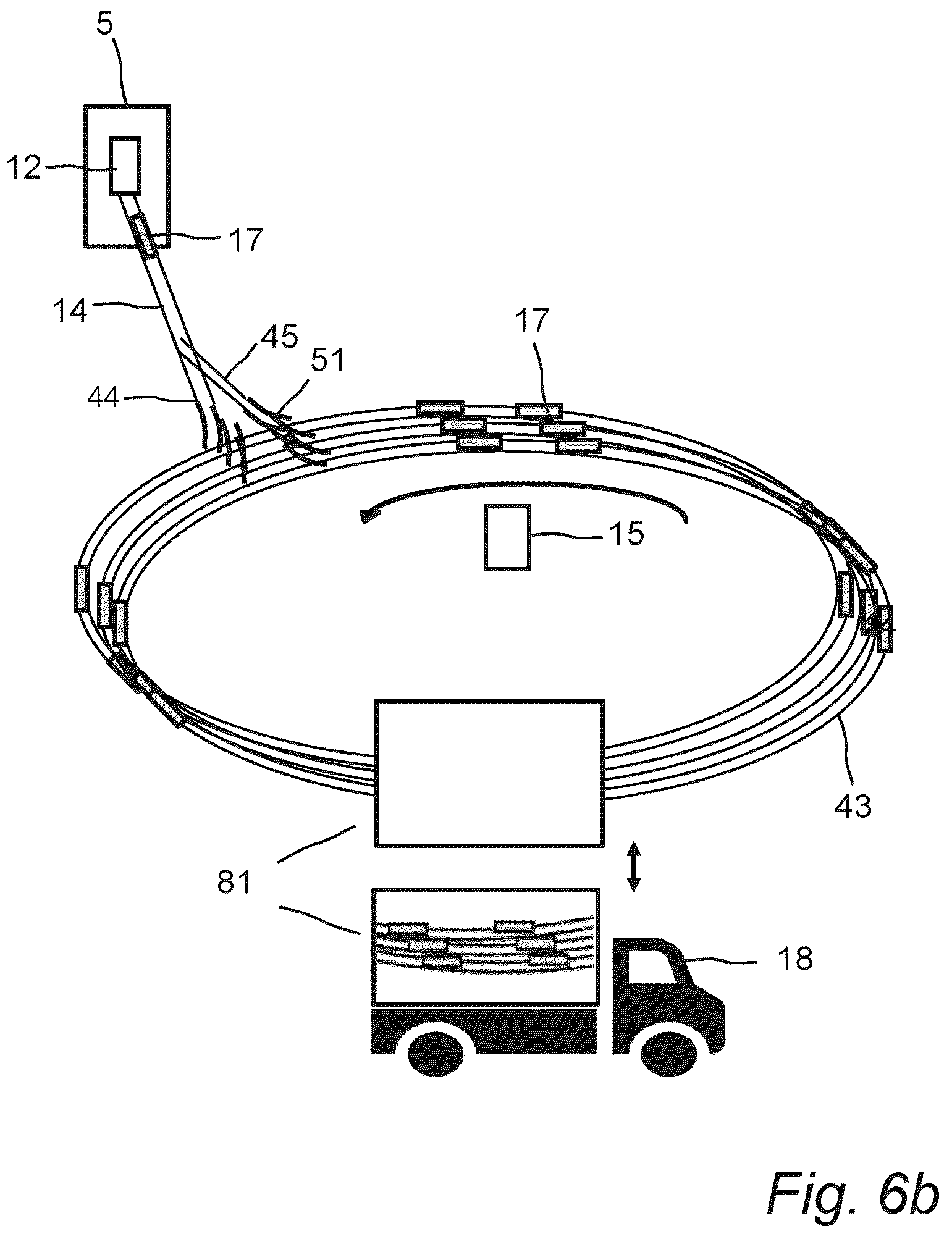 Patent US12448231 Figure 7 – Tube-carrier based logistics system and method for performing logistics services with such system