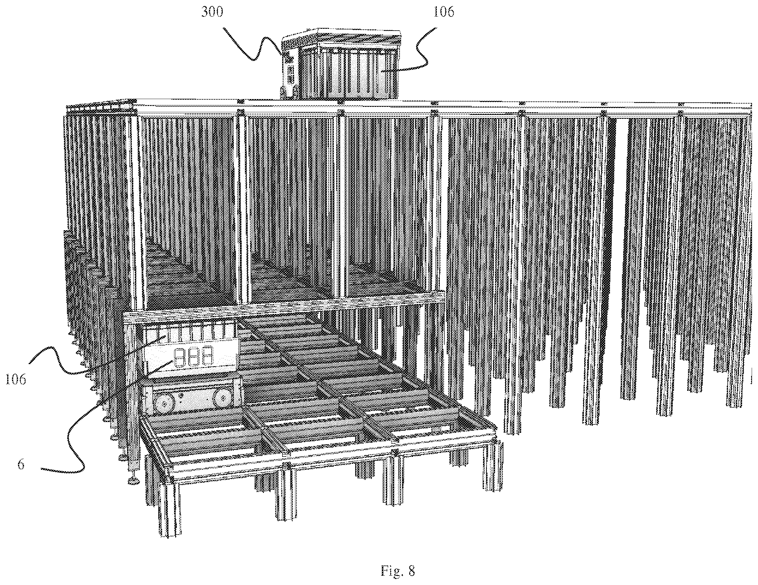 Patent US12448235 Figure 8 – Storage system