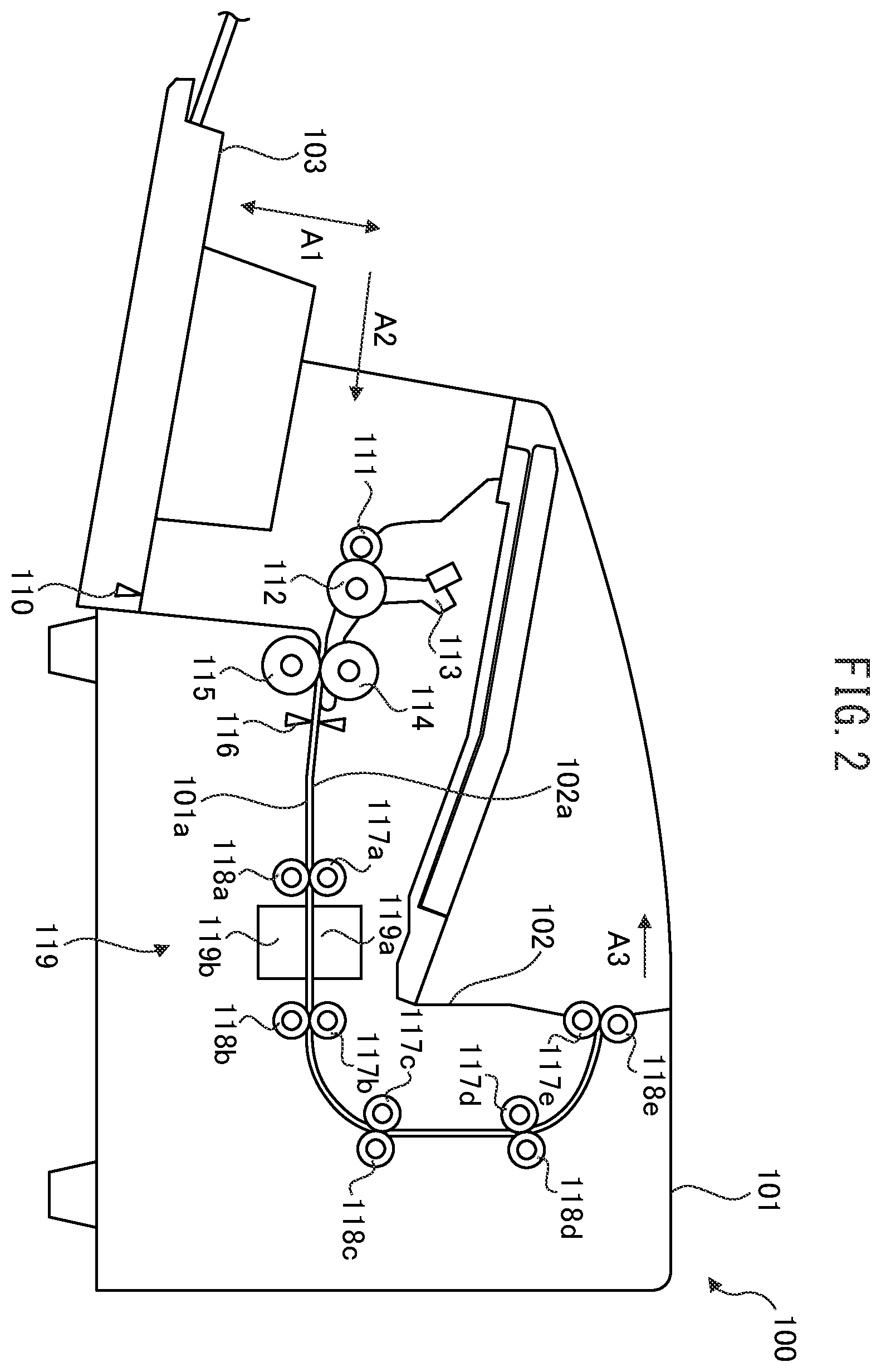 Patent US12448241 Figure 2 – Medium conveying apparatus to detect predetermined medium based on lift of medium