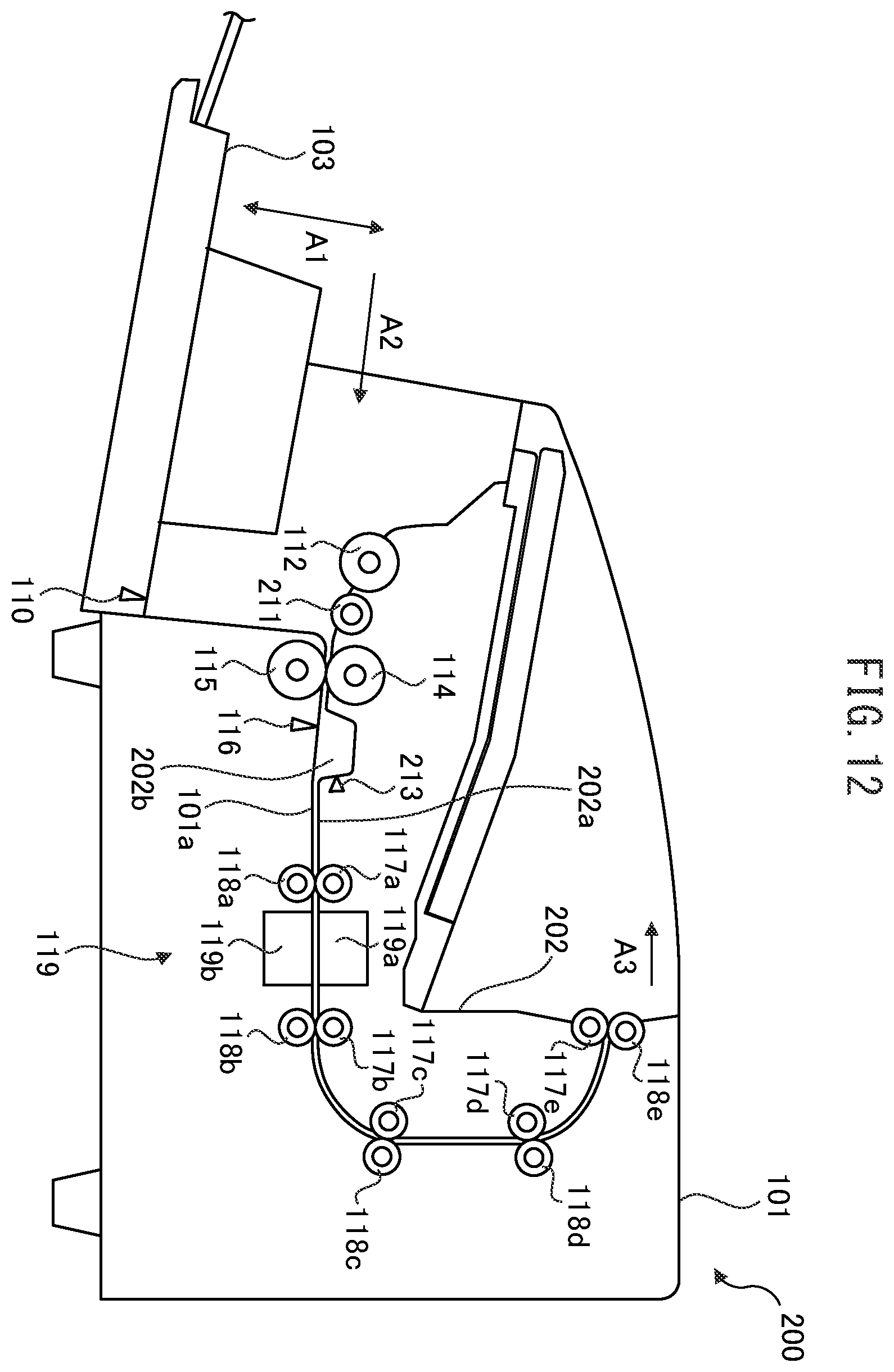 Patent US12448241 Figure 12 – Medium conveying apparatus to detect predetermined medium based on lift of medium