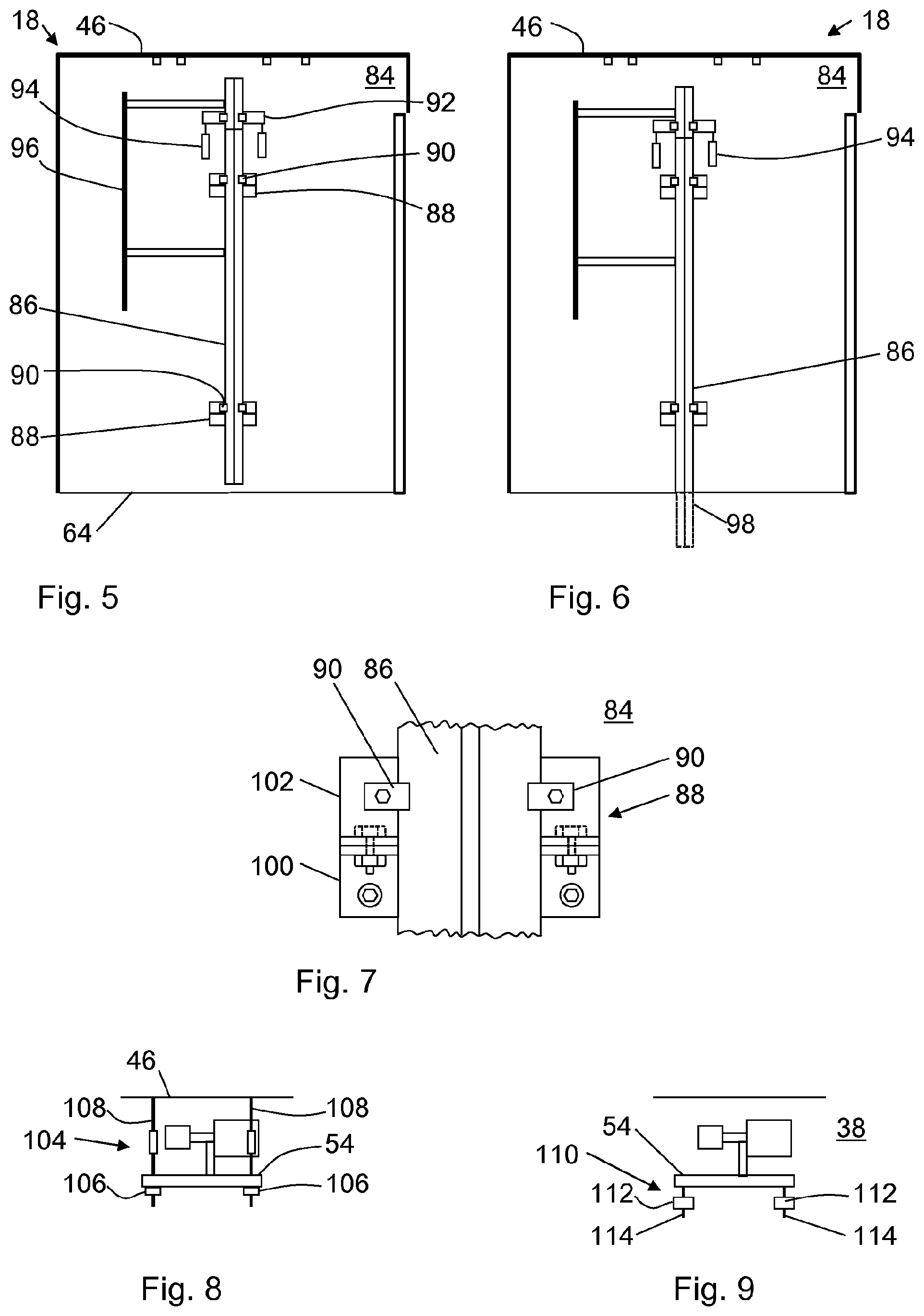 Patent US12448248 Figure 2 – Top module and method for closing off an elevator shaft of an elevator system