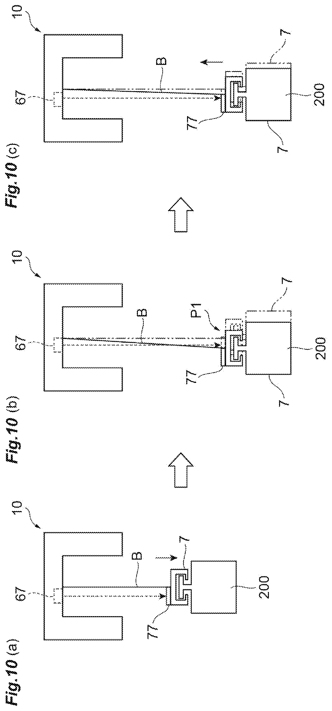 Patent US12448254 Figure 10 – Overhead transport vehicle, and method of controlling raising/lowering of gripping unit