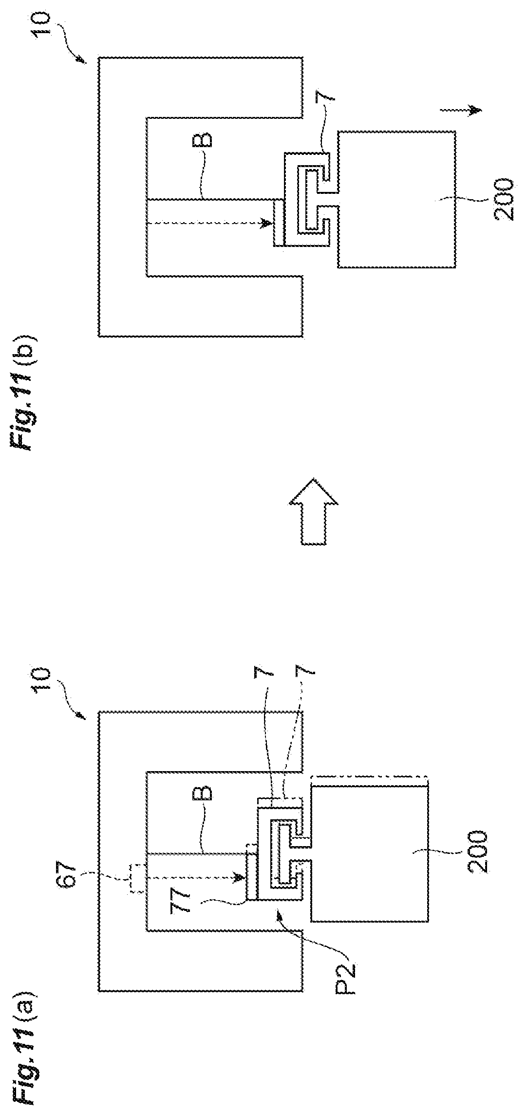 Patent US12448254 Figure 11 – Overhead transport vehicle, and method of controlling raising/lowering of gripping unit