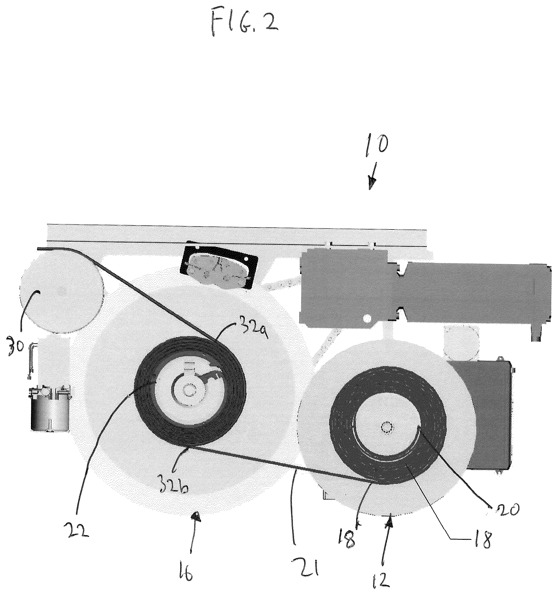 Patent US12448257 Figure 2 – Drum spooling system with load-bearing line protective wrap