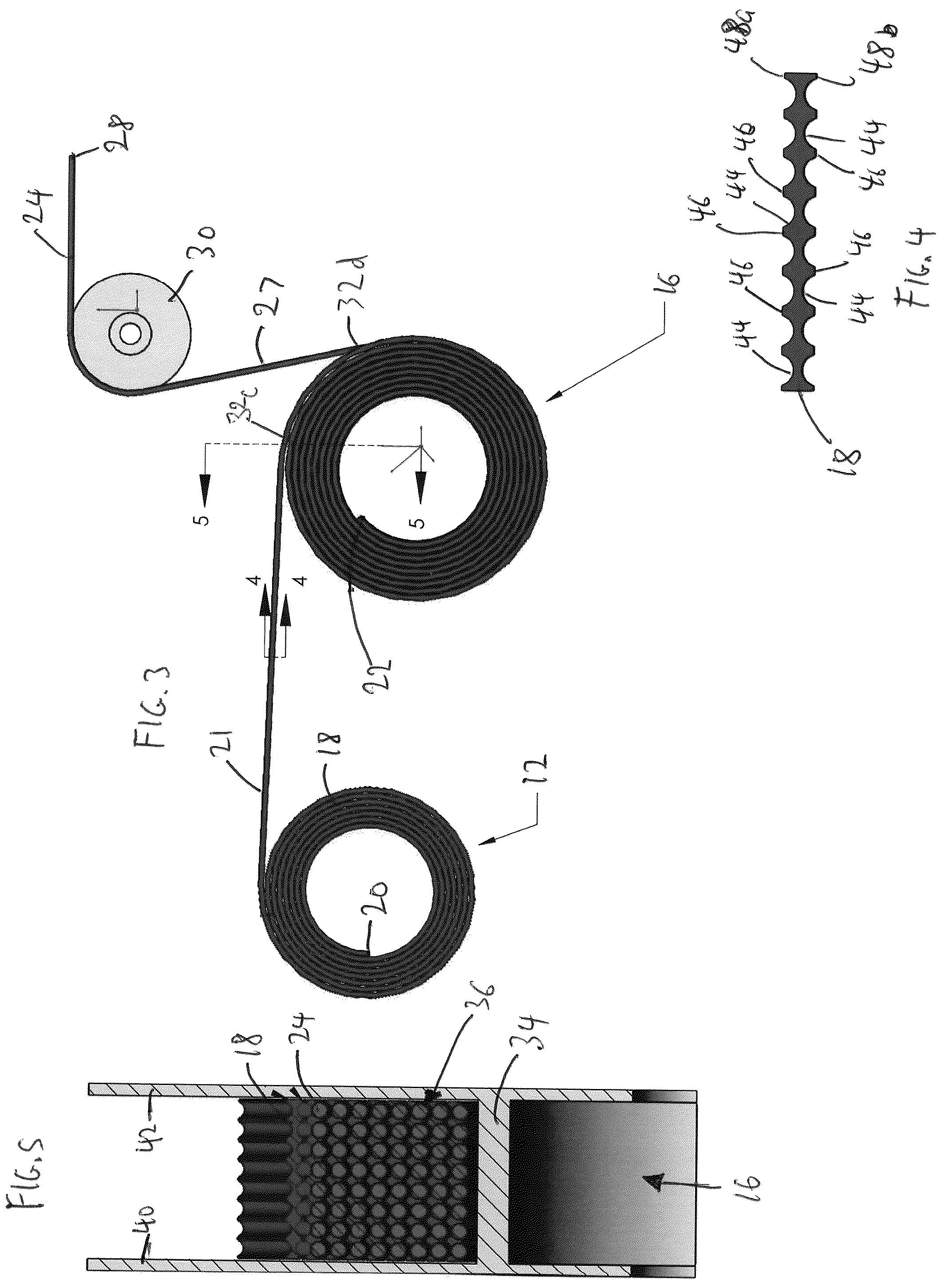 Patent US12448257 Figure 3 – Drum spooling system with load-bearing line protective wrap