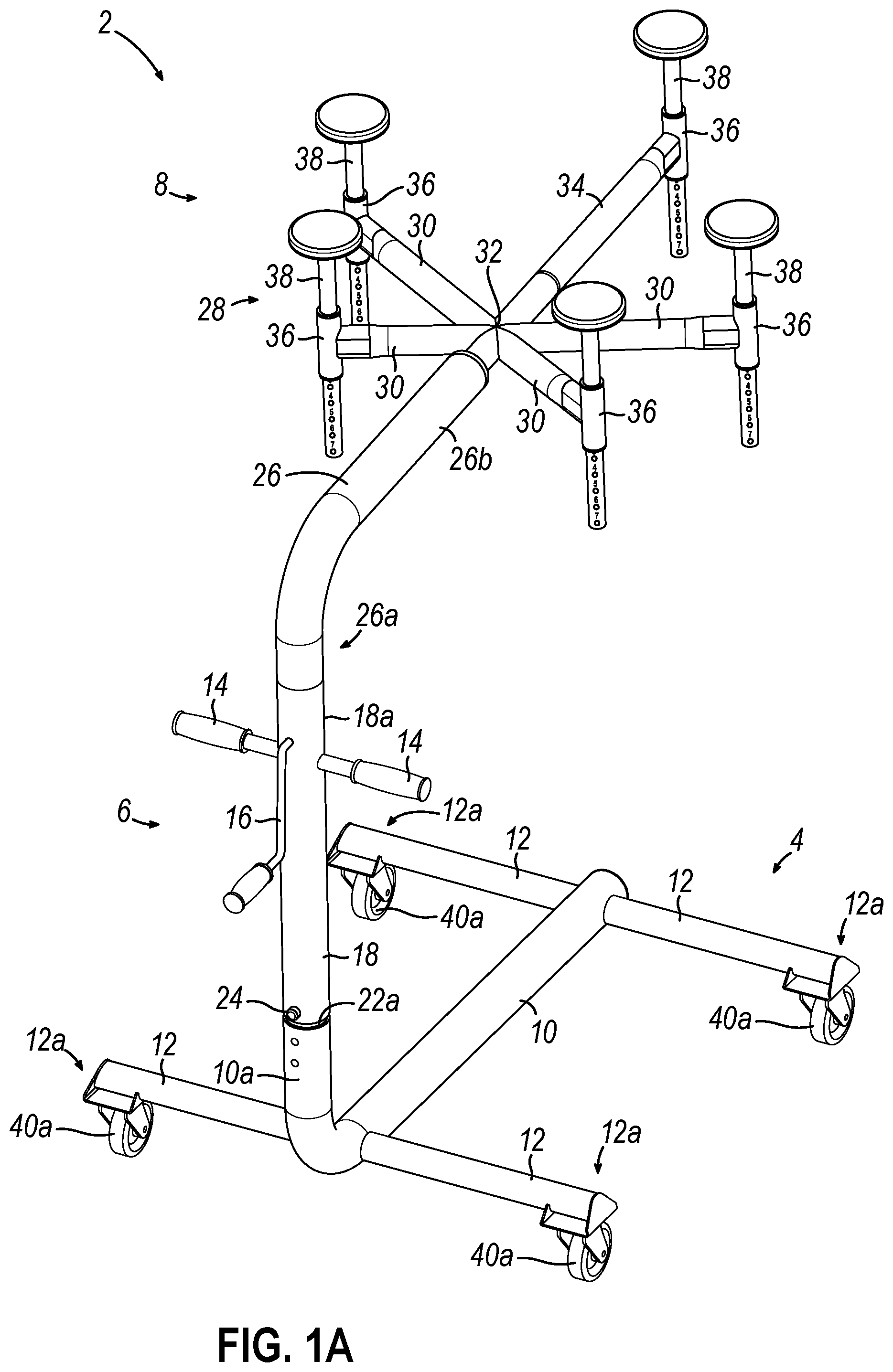 Patent US12448258 Figure 1 – Apparatus and method for removal of vehicle hardtop