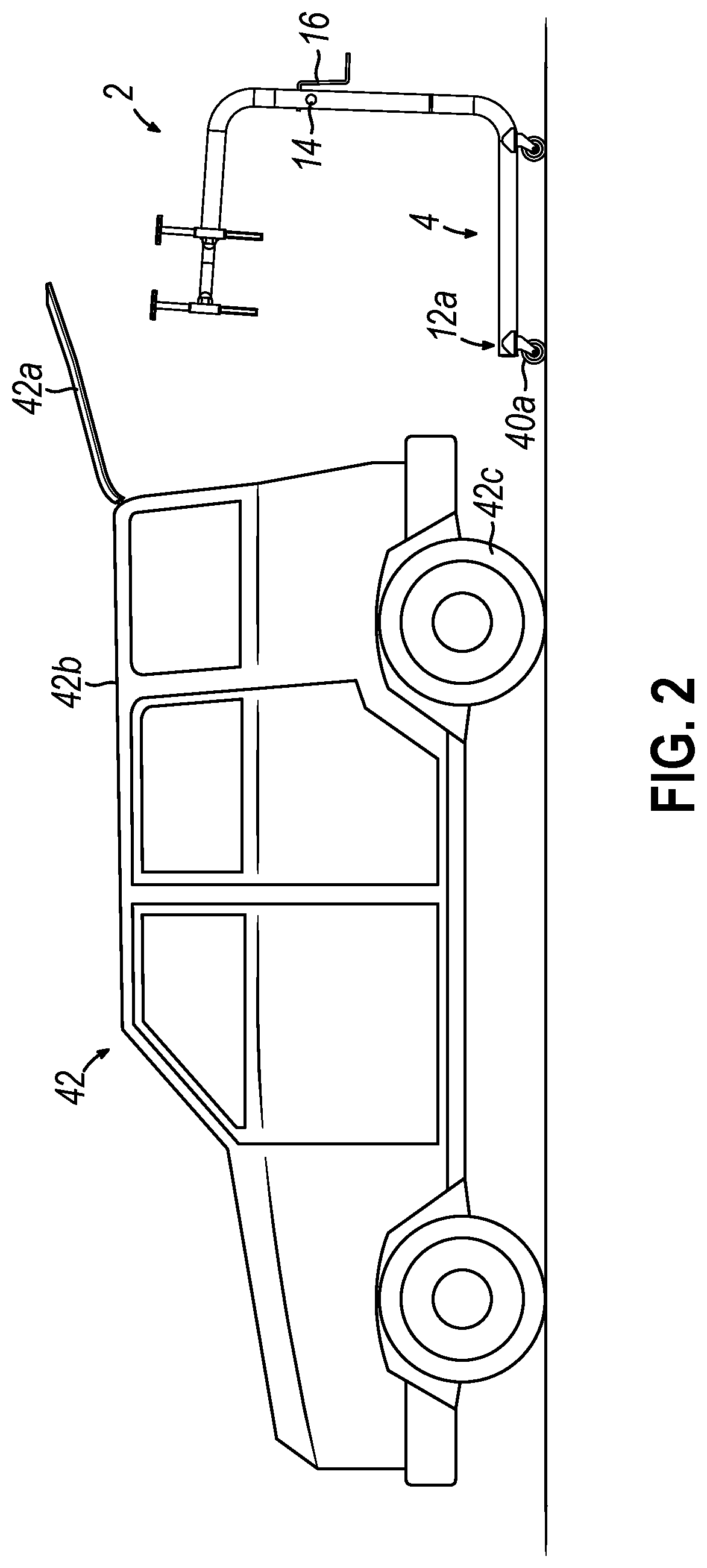Patent US12448258 Figure 3 – Apparatus and method for removal of vehicle hardtop