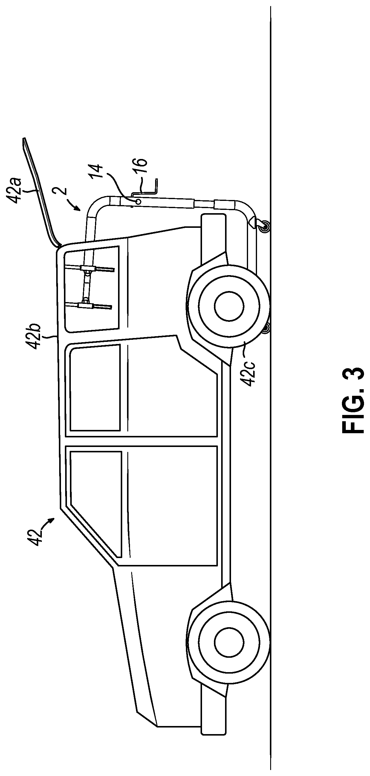 Patent US12448258 Figure 4 – Apparatus and method for removal of vehicle hardtop