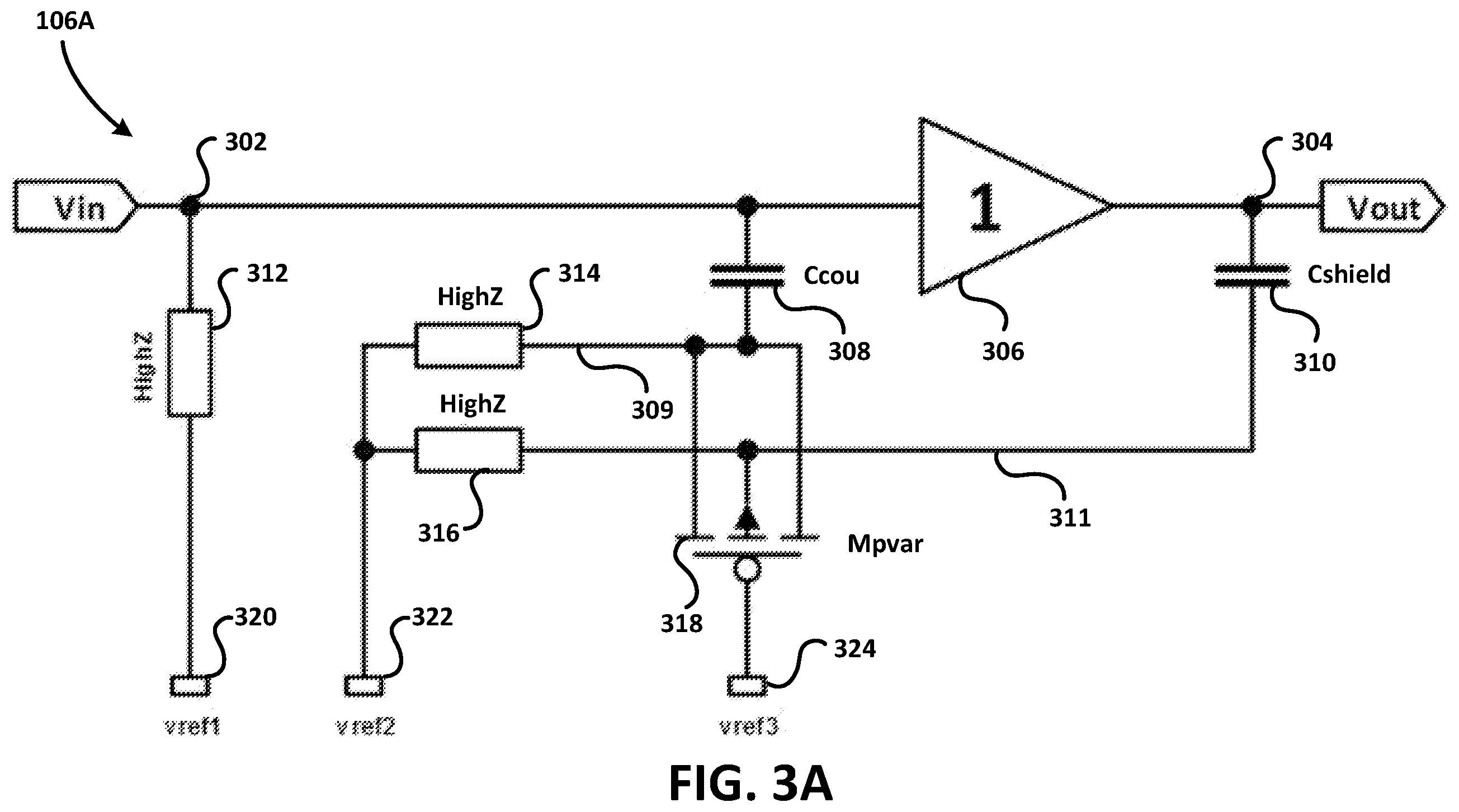 Patent US12448275 Figure 3 – Capacitive linearization method applied to MEMS microphones systems