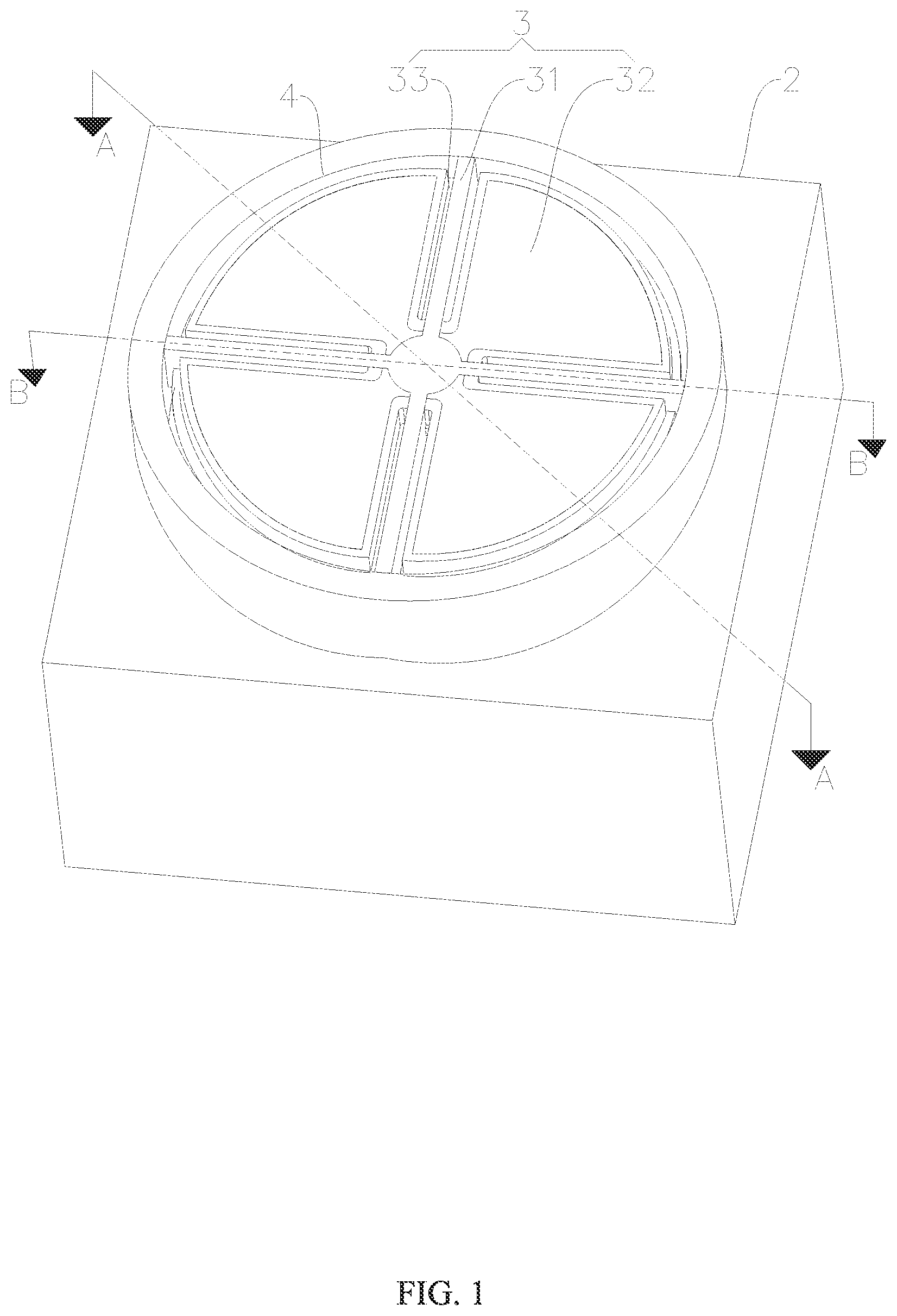 Patent US12448276 Figure 1 – MEMS microphone including a cross beam assembly