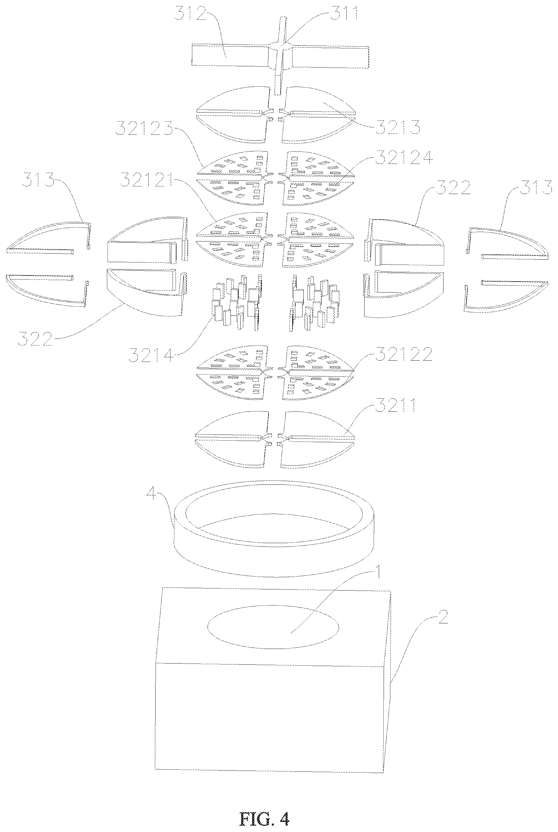Patent US12448276 Figure 4 – MEMS microphone including a cross beam assembly