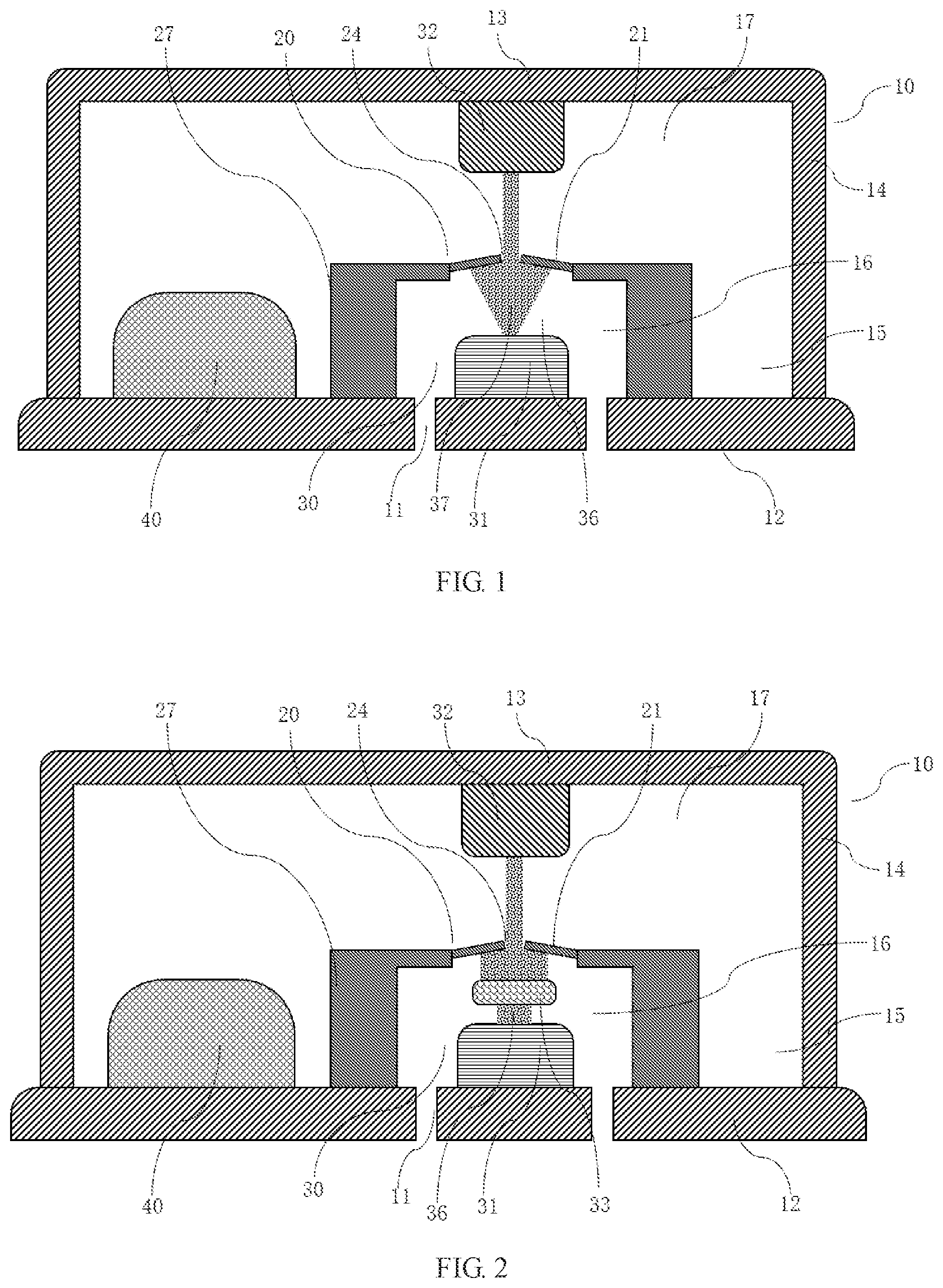 Patent US12448278 Figure 1 – MEMS optical microphone