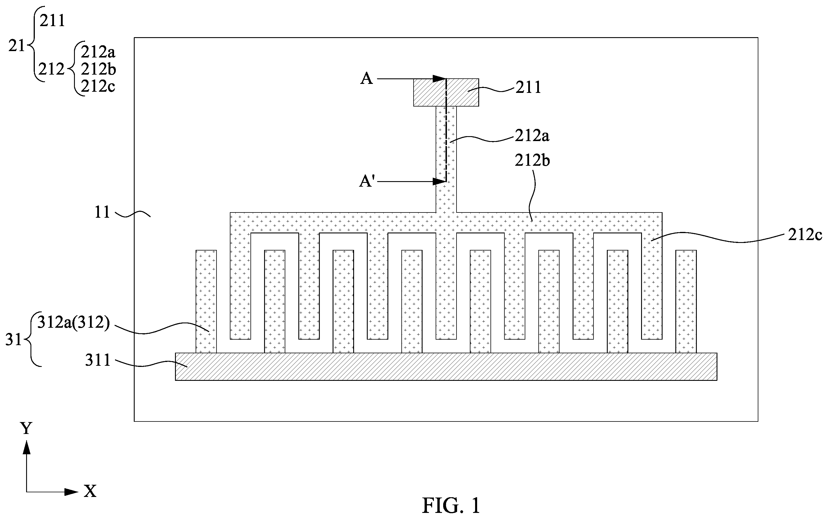 Patent US12448279 Figure 1 – Semiconductor structure and method of manufacturing the same