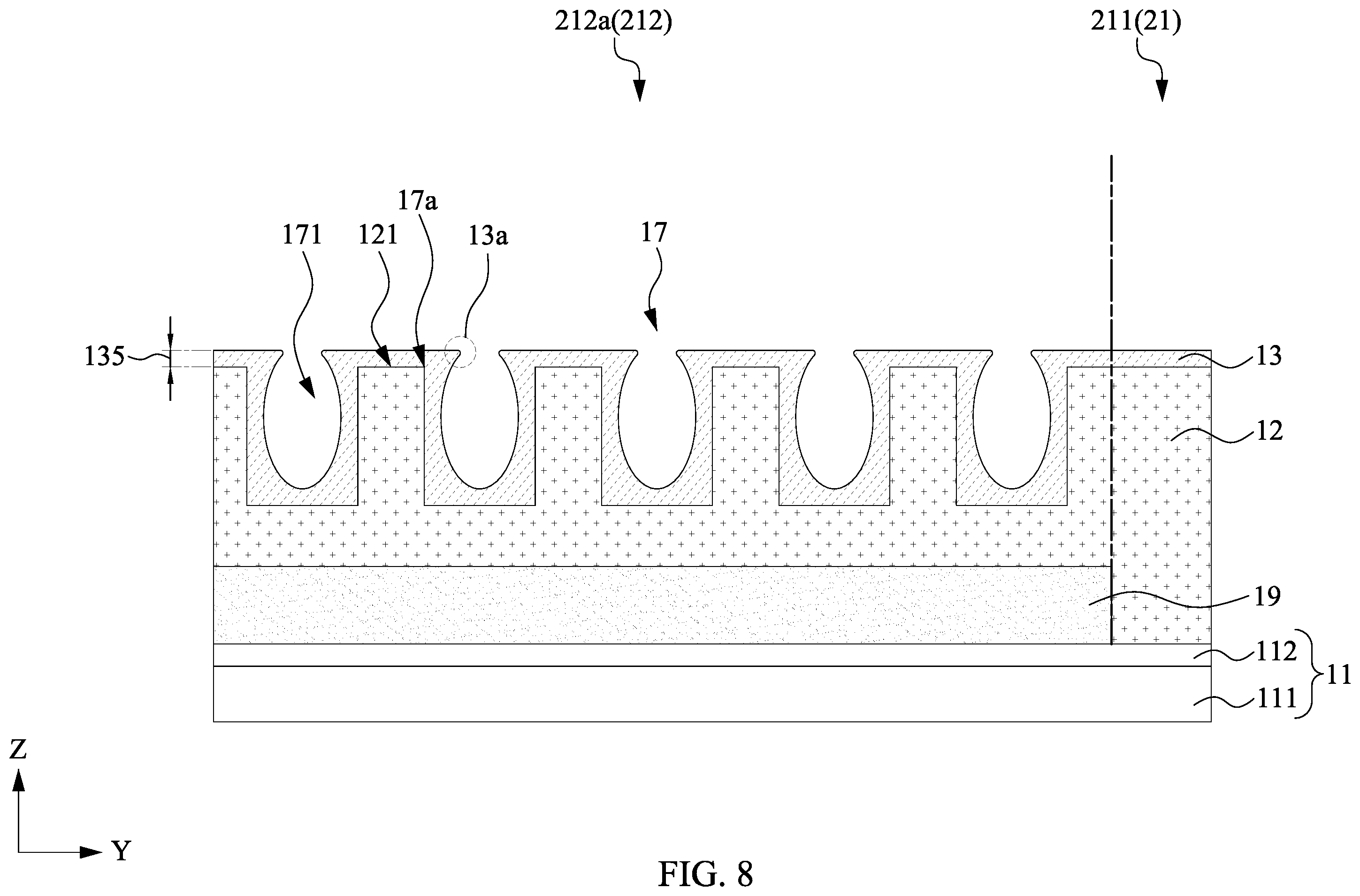 Patent US12448279 Figure 8 – Semiconductor structure and method of manufacturing the same