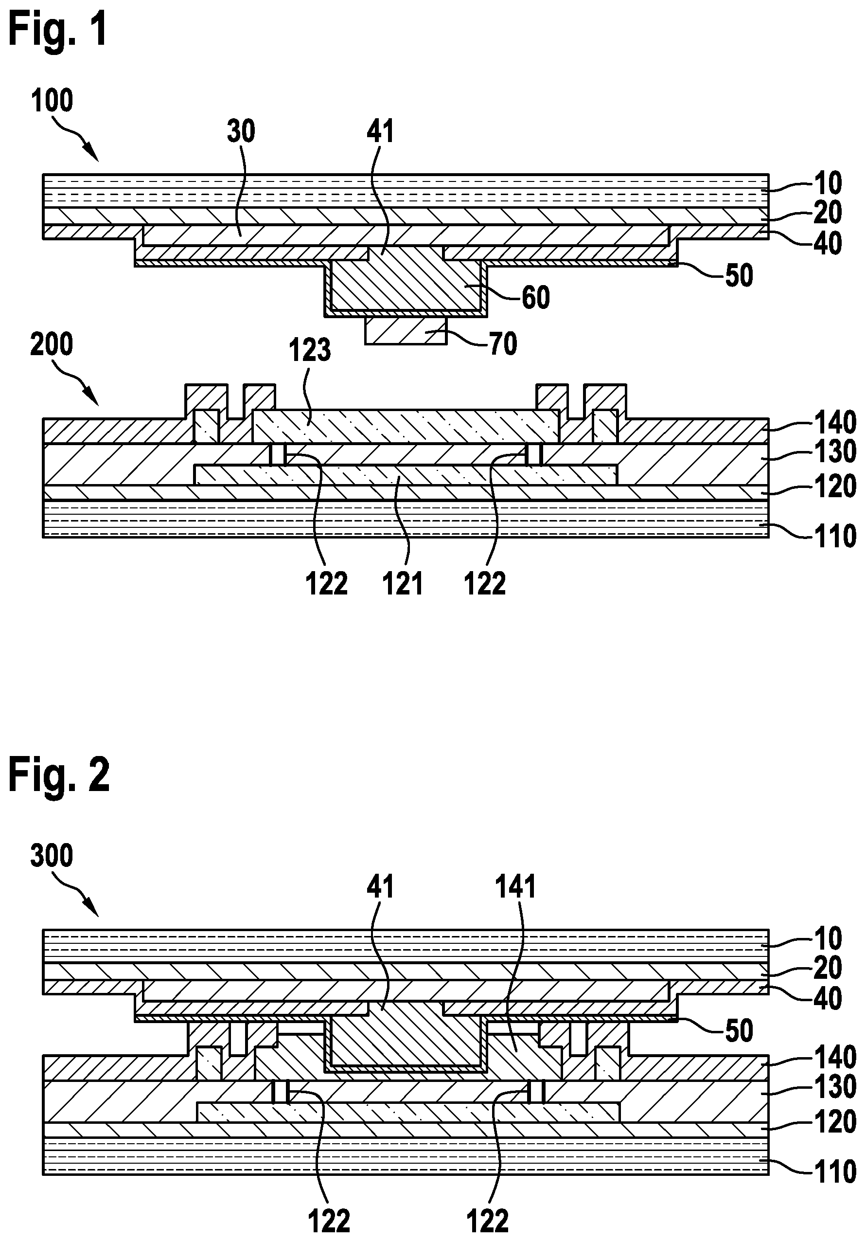 Patent US12448280 — Bond structures on MEMS element and ASIC element — Figure 1