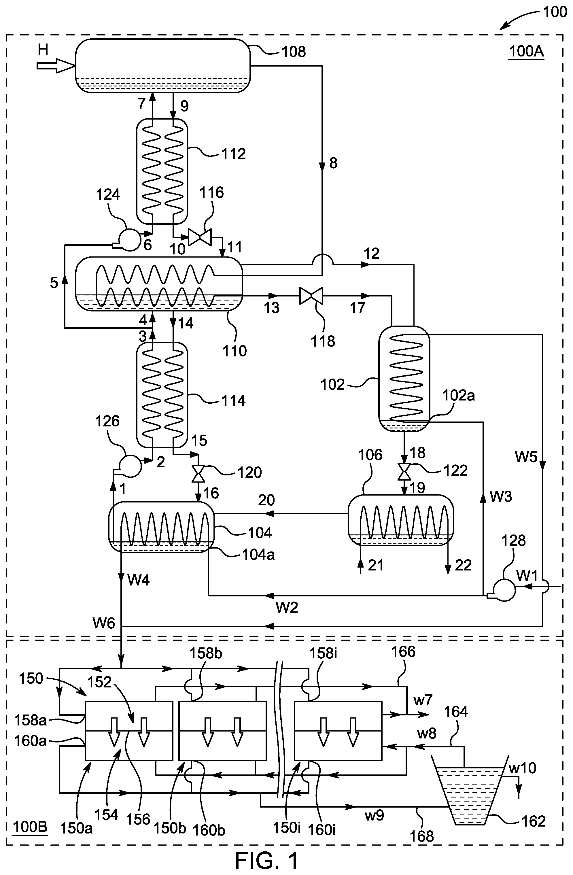 Patent US12448301 — Desalination system and desalination process therefor — Figure 1