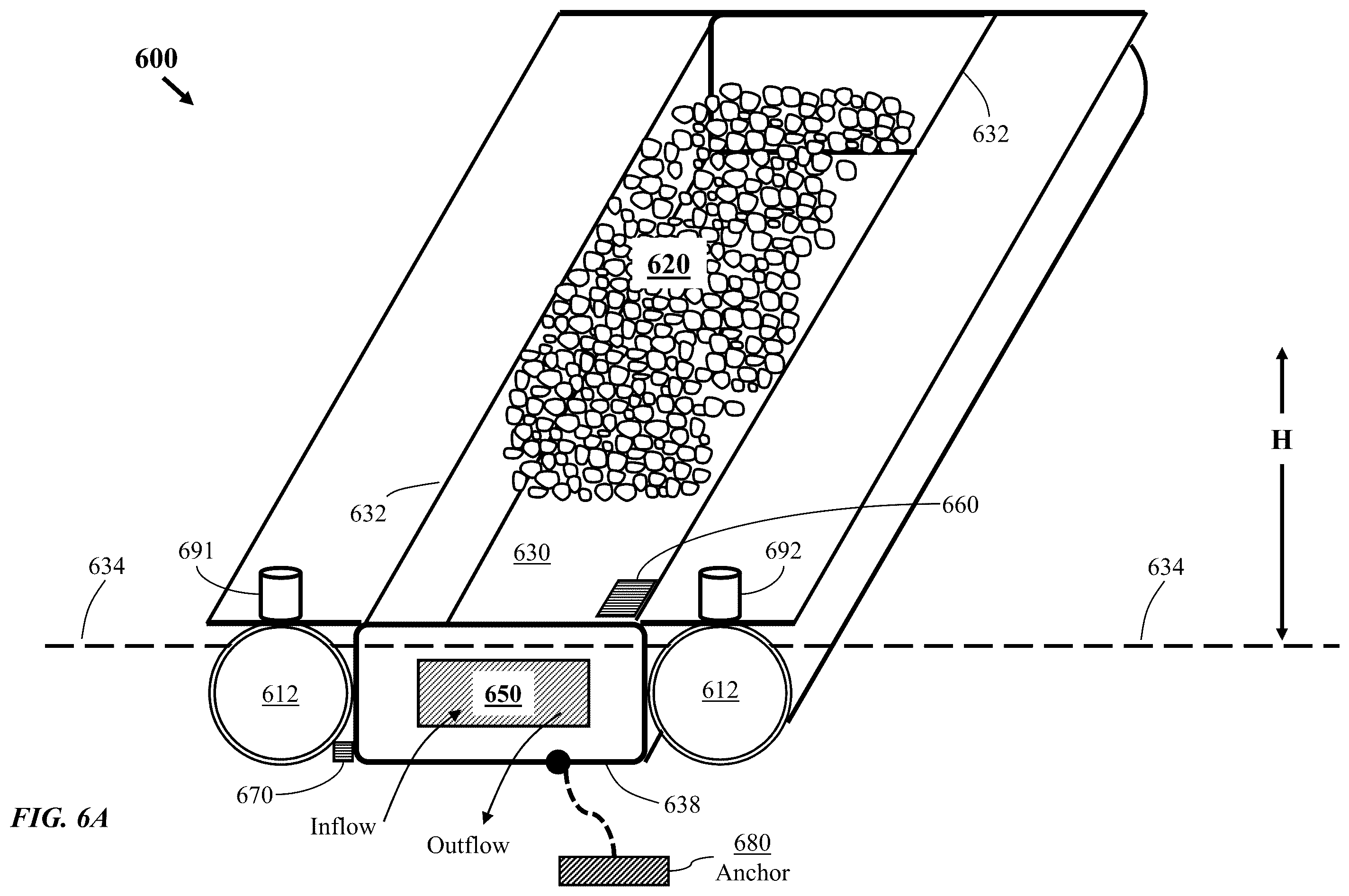 Patent US12448303 Figure 6 – Method for sequestration of carbon dioxide using a body of water and a suspended platform therefor
