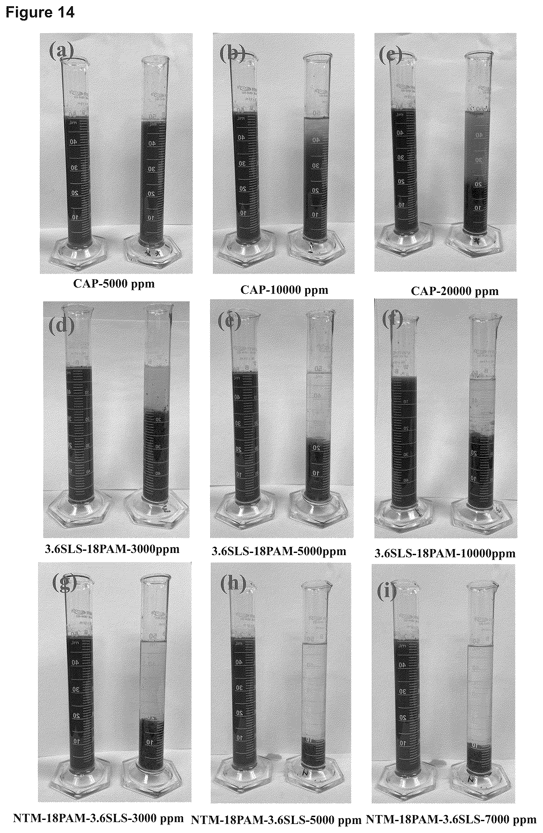 Patent US12448308 Figure 8 – Enhanced settling and dewatering of oil sands mature fine tailings with titanomagnetite nanoparticles grafted with polyacrylamide and lauryl sulfate