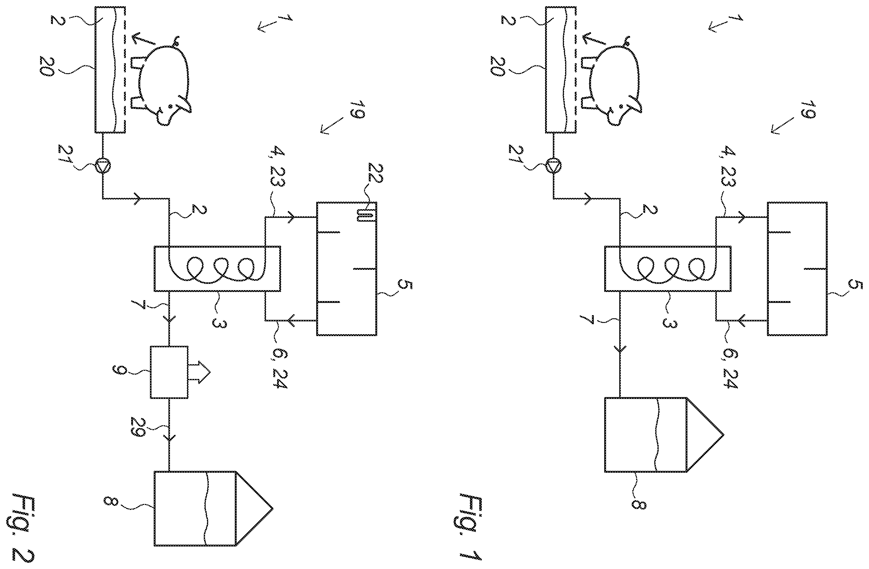 Patent US12448311 Figure 1 – Method and slurry treatment plant for reducing methane emission from slurry