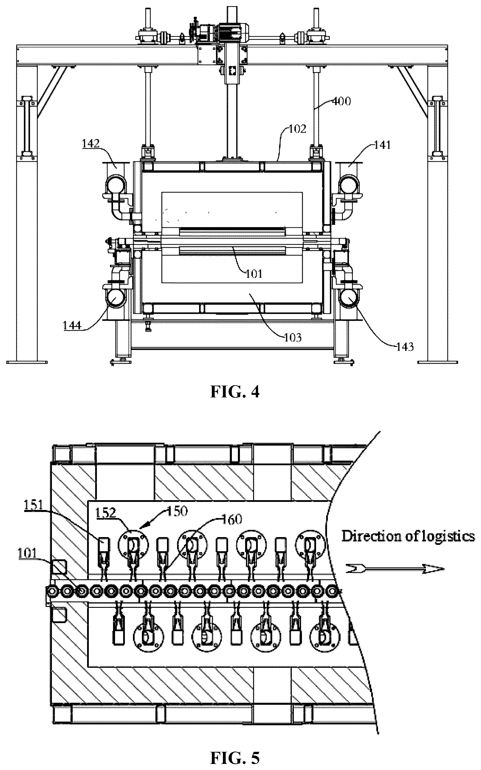 Patent US12448315 Figure 3 – Glass tempering furnace and glass tempering method