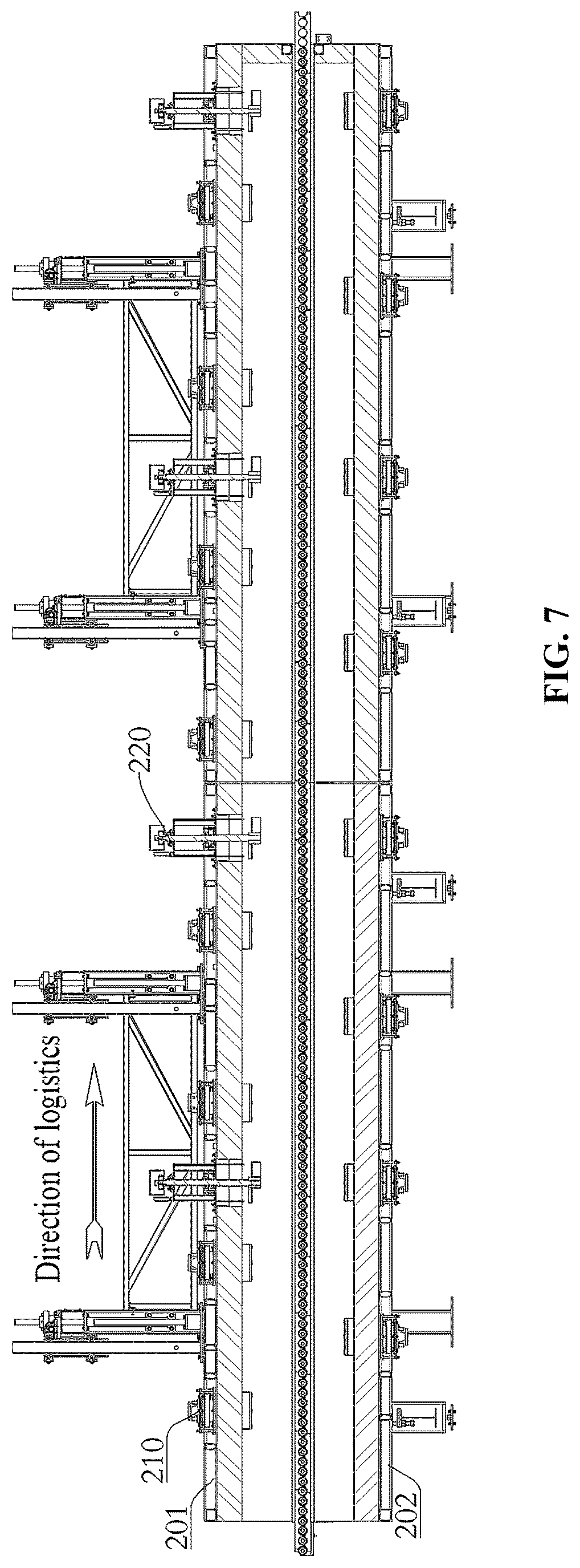 Patent US12448315 Figure 5 – Glass tempering furnace and glass tempering method