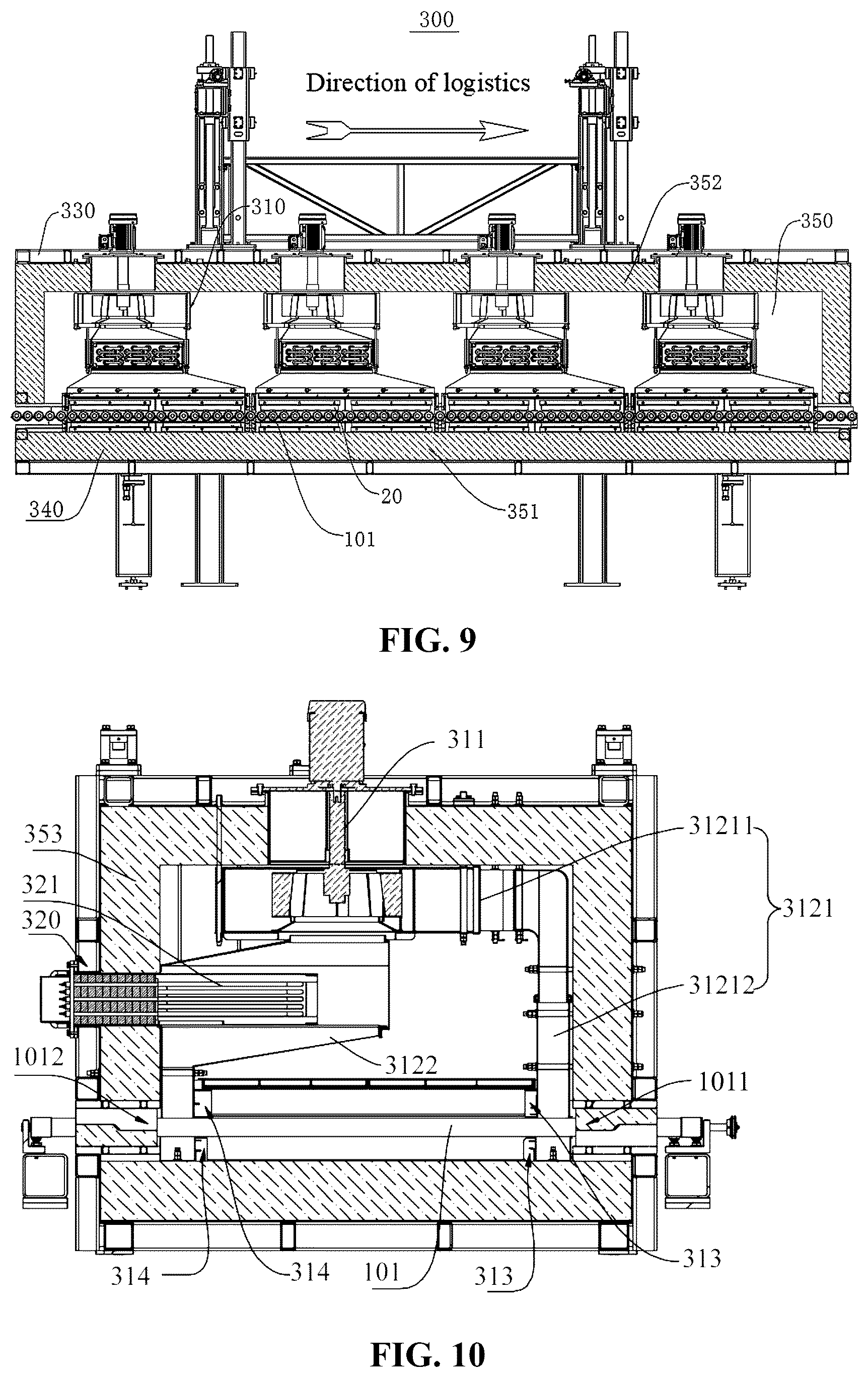 Patent US12448315 Figure 7 – Glass tempering furnace and glass tempering method
