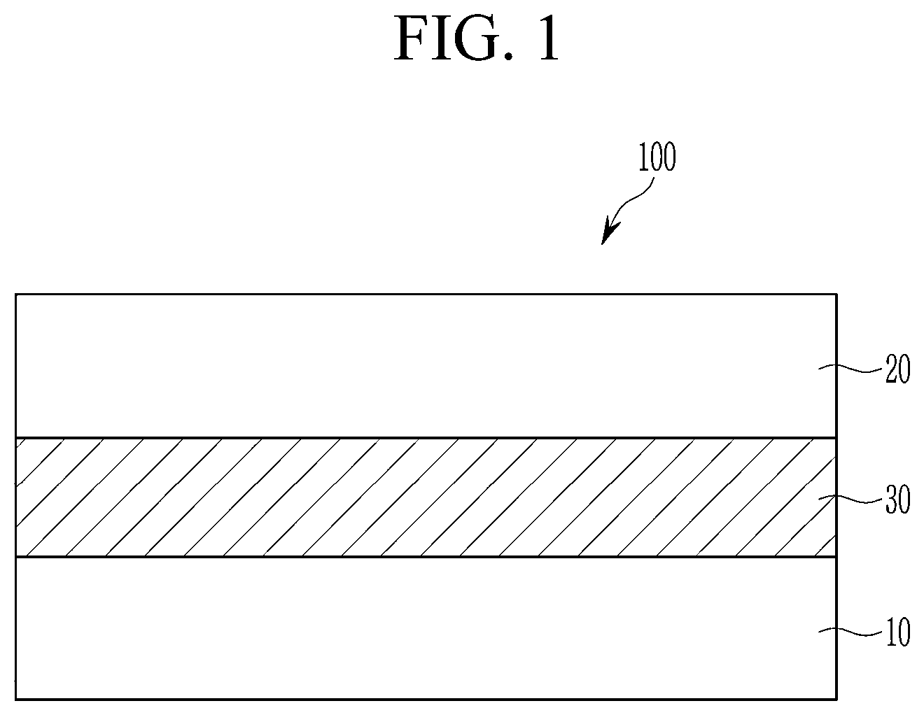 Patent US12448397 Figure 1 – Composition for photoelectric device, and photoelectric device, image sensor and electronic device including the same