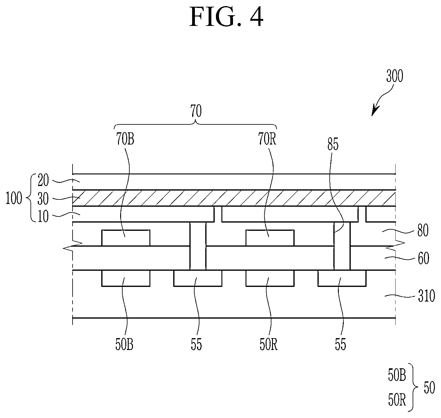 Patent US12448397 Figure 4 – Composition for photoelectric device, and photoelectric device, image sensor and electronic device including the same