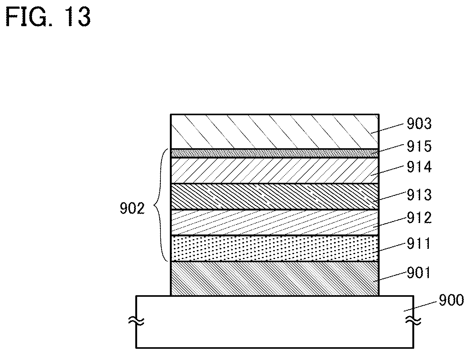 Patent US12448401 Figure 13 – Organic compound, light-emitting device, light-emitting apparatus, electronic device, and lighting device