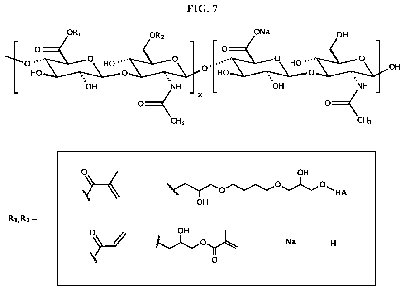 Patent US12448498 Figure 7 – Hydrogel compositions based on polysaccharides and zwitterionic polymers, and methods for their use