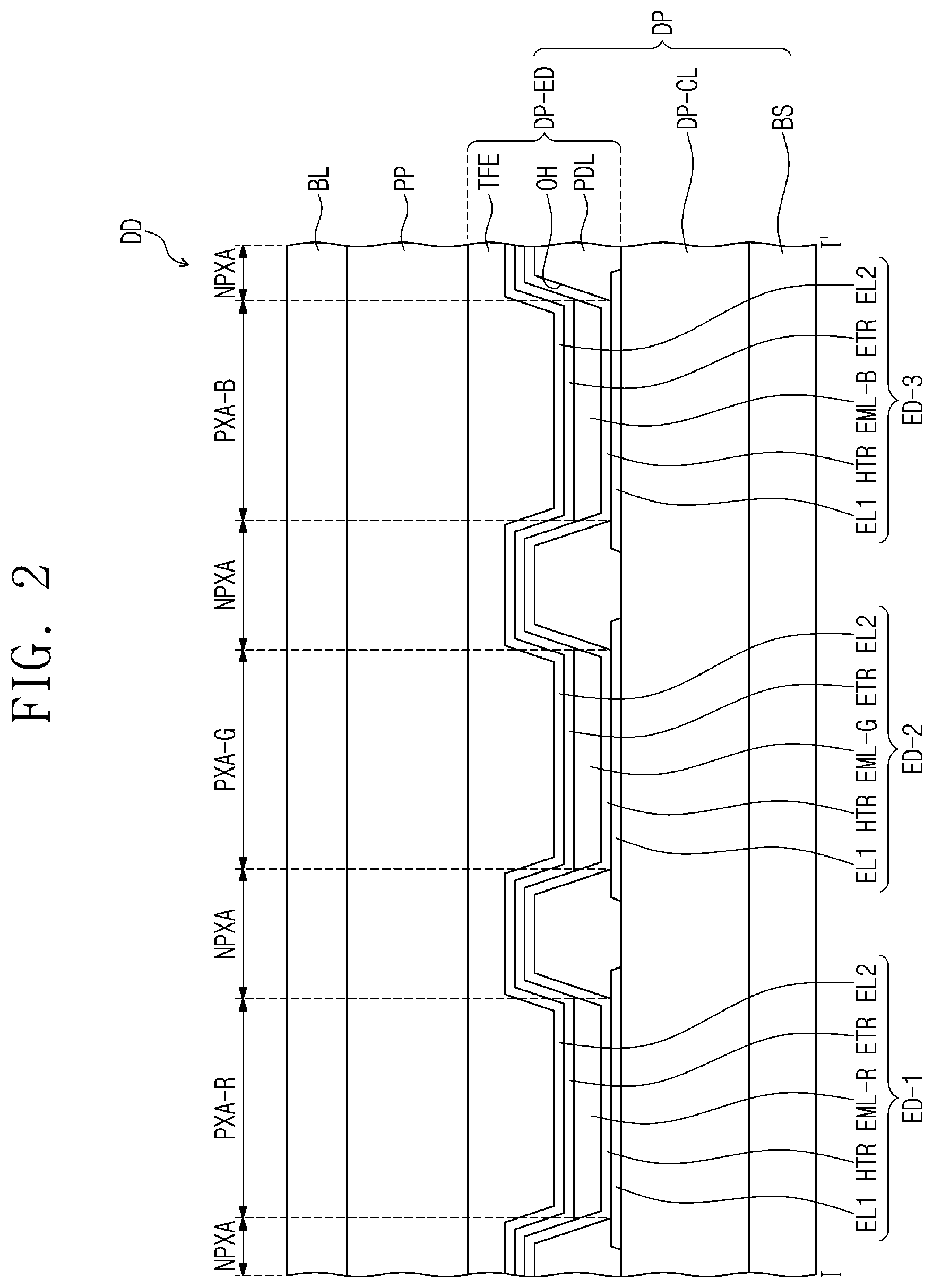 Patent US12448530 Figure 2 – Ink composition, light emitting diode, and method for manufacturing light emitting diode