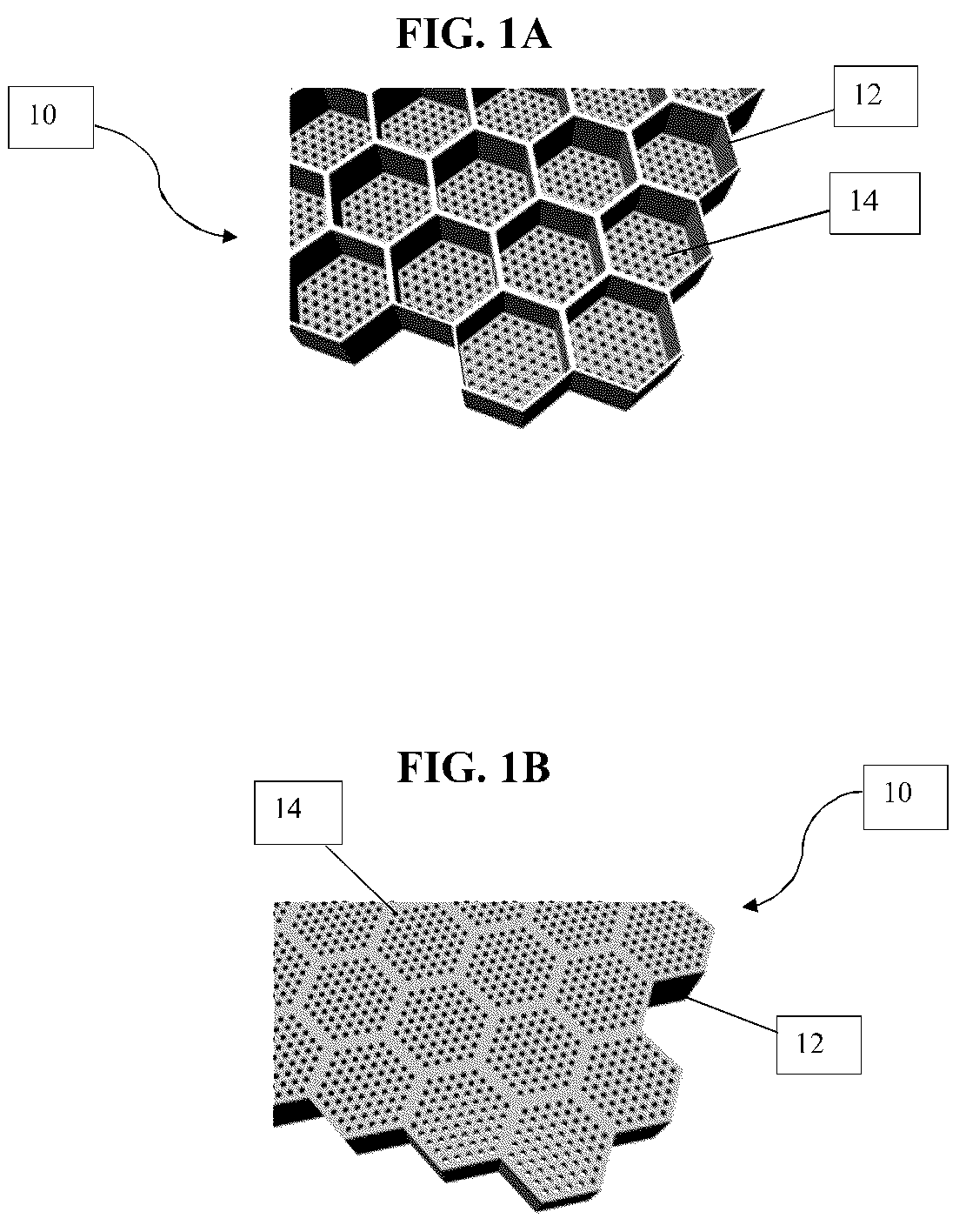Patent US12448595 — Mechanically stable and high cell density honeycomb retinal scaffold design for transplantation therapy of photoreceptor cells and retinal pigment epithelium — Figure 1
