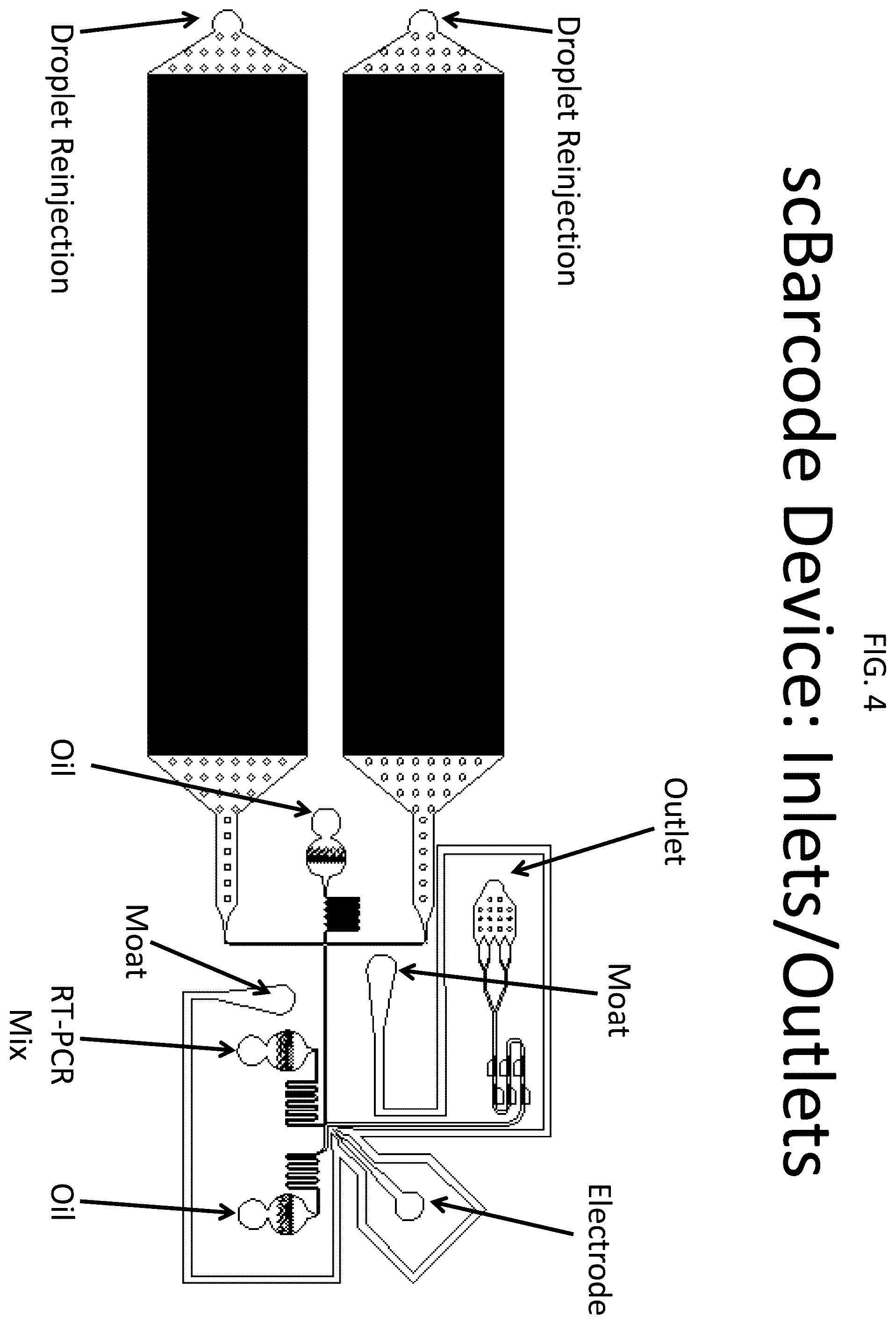 Patent US12448643 Figure 4 – Sequencing of nucleic acids via barcoding in discrete entities