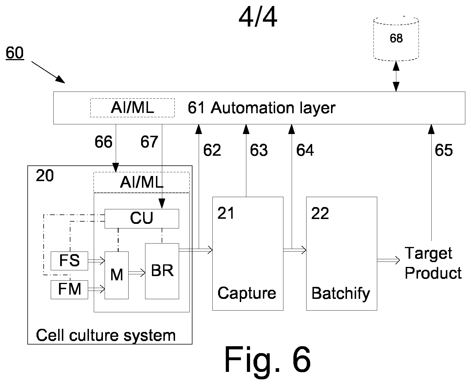 Patent US12448659 Figure 4 – Method in bioprocess purification system