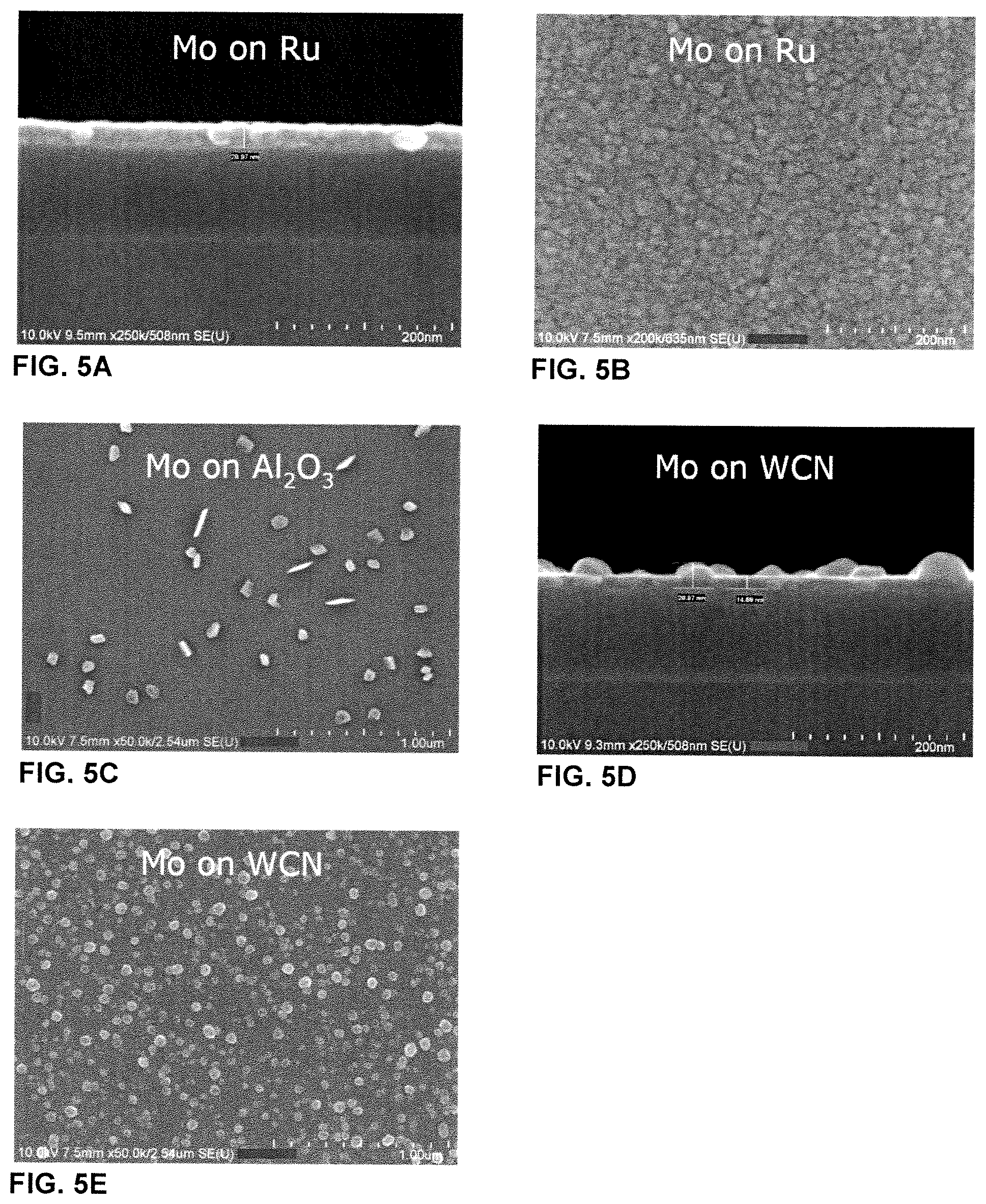 Patent US12448681 Figure 5 – Methods of forming molybdenum-containing films deposited on elemental metal films