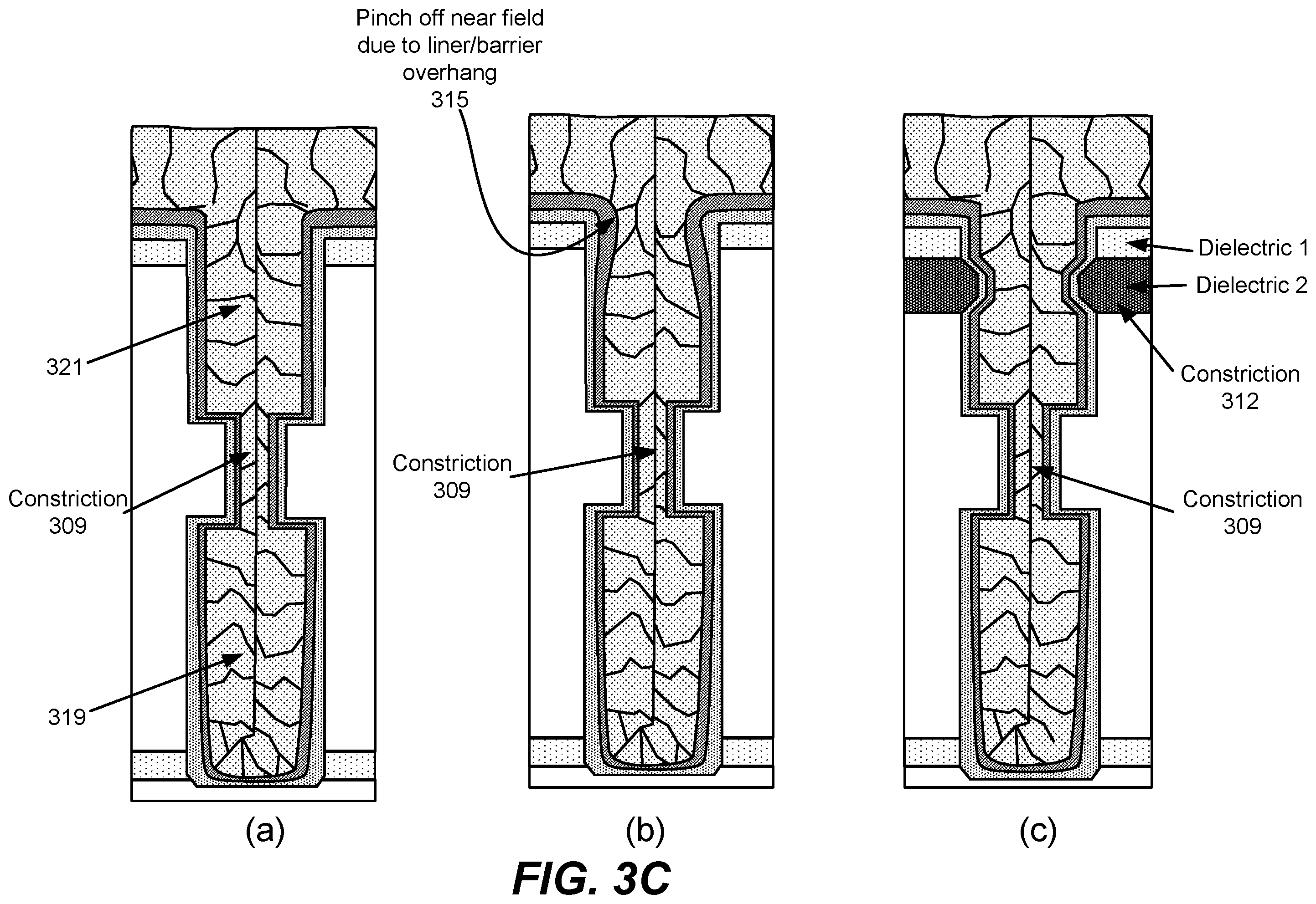 Patent US12448686 Figure 7 – Reducing line bending during metal fill process