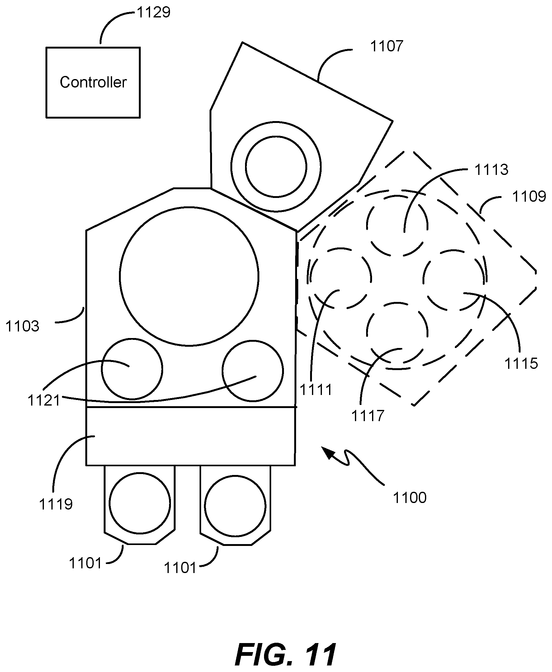 Patent US12448686 Figure 19 – Reducing line bending during metal fill process