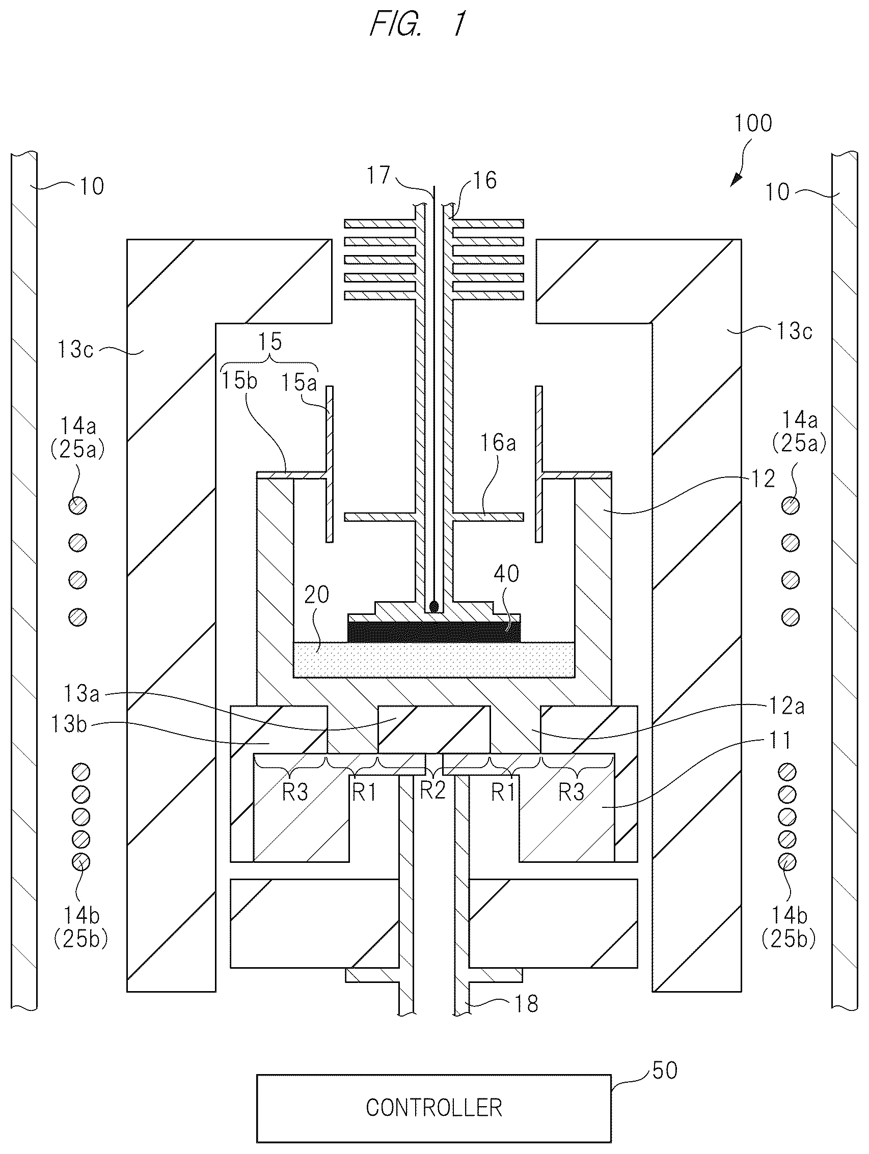 Patent US12448701 Figure 1 – Single crystal manufacturing method, single crystal manufacturing apparatus and crucible