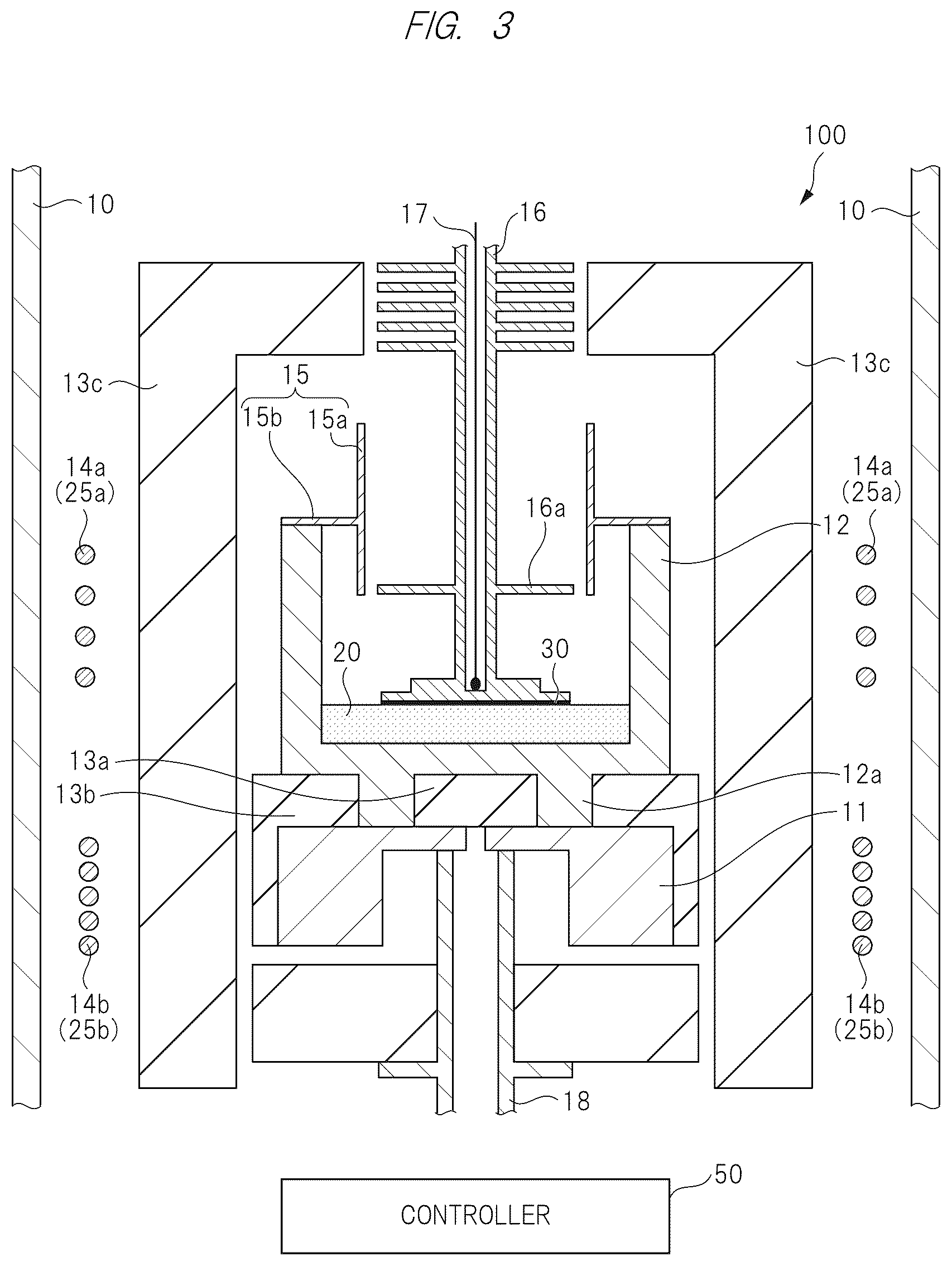 Patent US12448701 Figure 3 – Single crystal manufacturing method, single crystal manufacturing apparatus and crucible