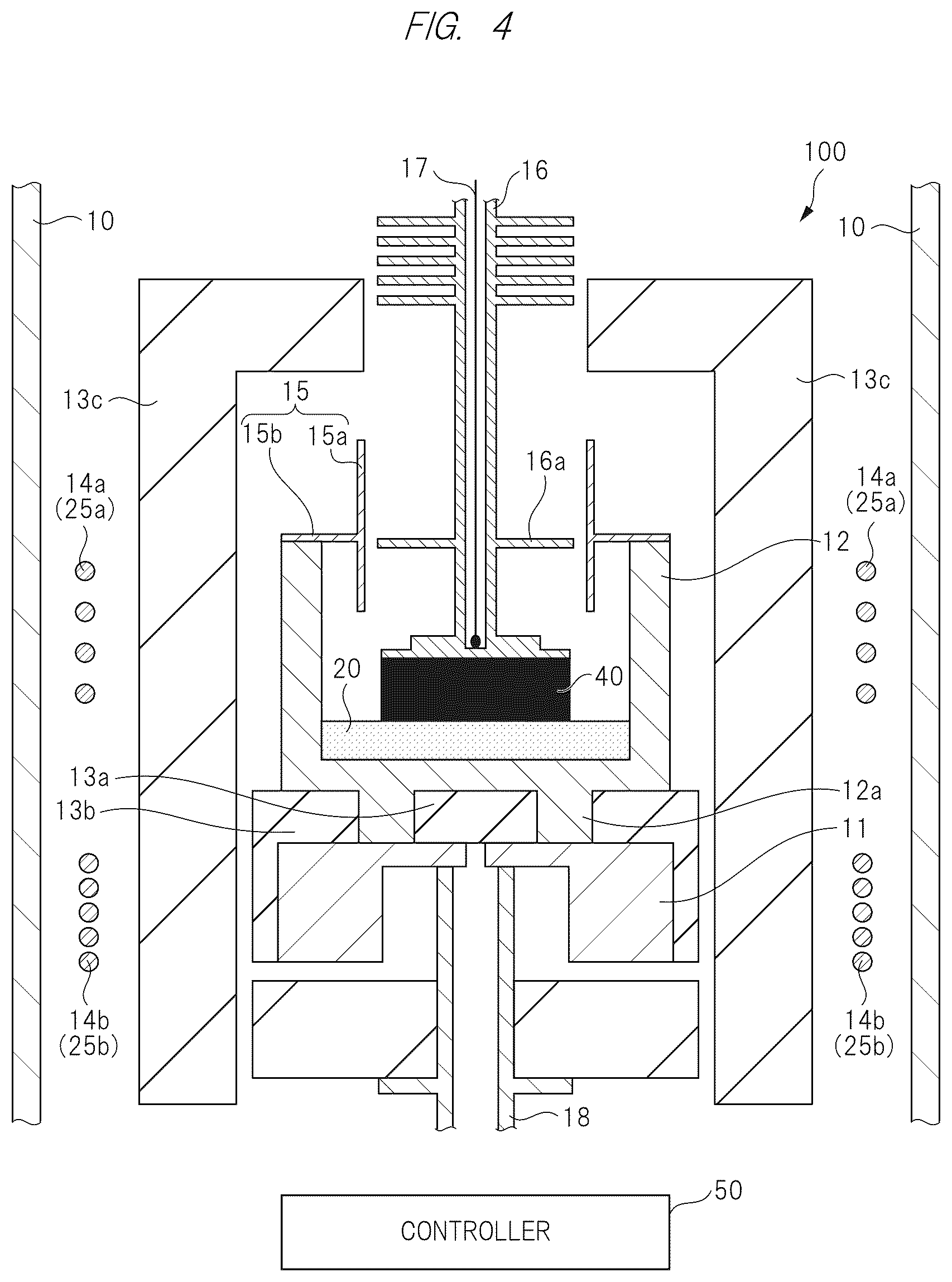 Patent US12448701 Figure 4 – Single crystal manufacturing method, single crystal manufacturing apparatus and crucible