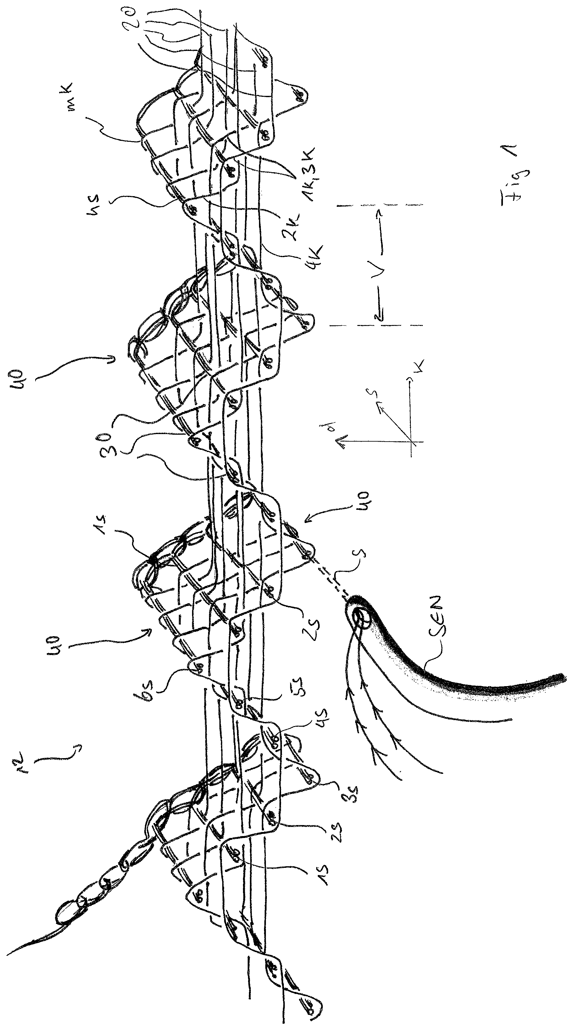 Patent US12448706 Figure 1 – Textile fabric