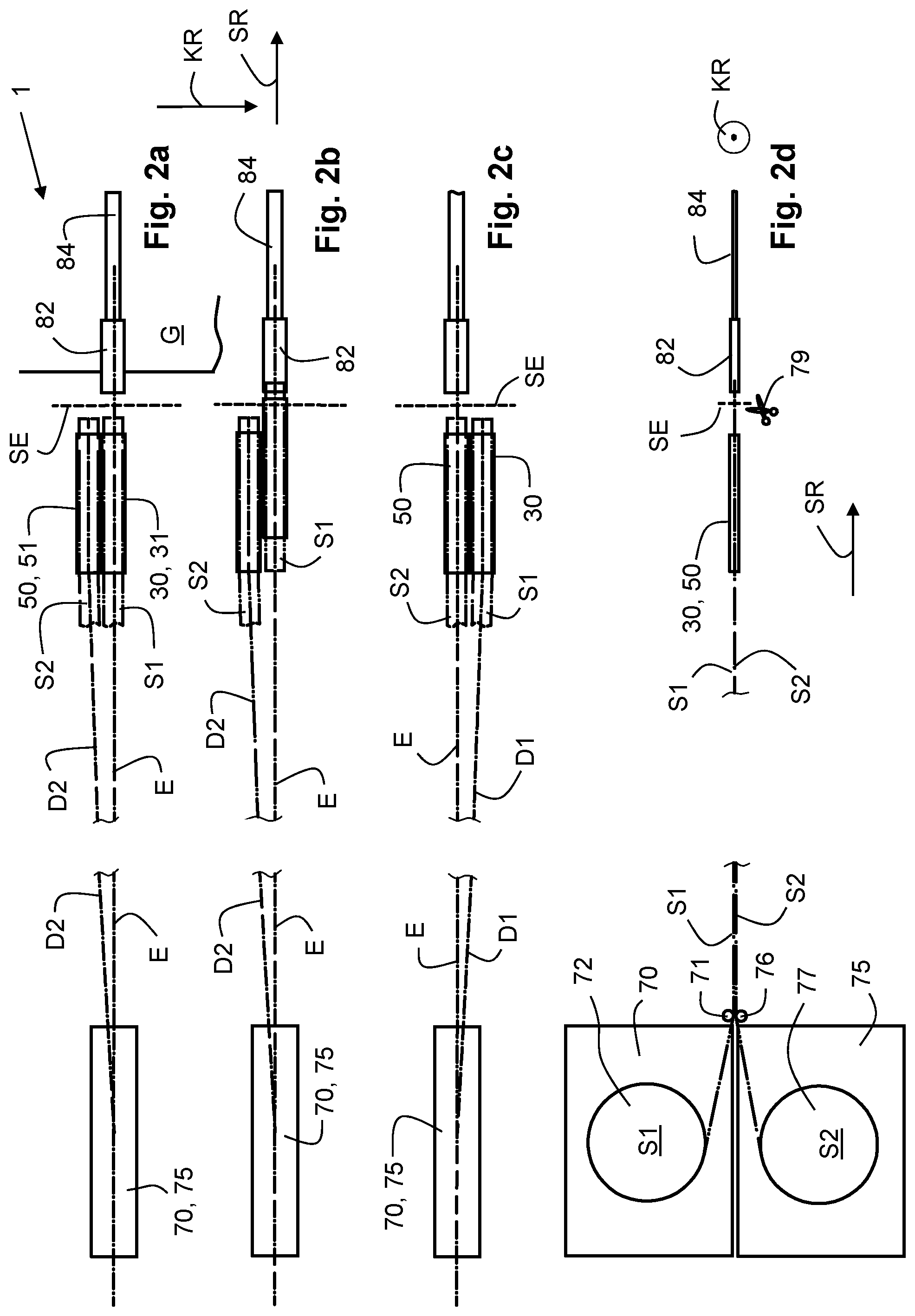 Patent US12448707 Figure 2 – Device for feeding weft threads to a gripper head of a loom