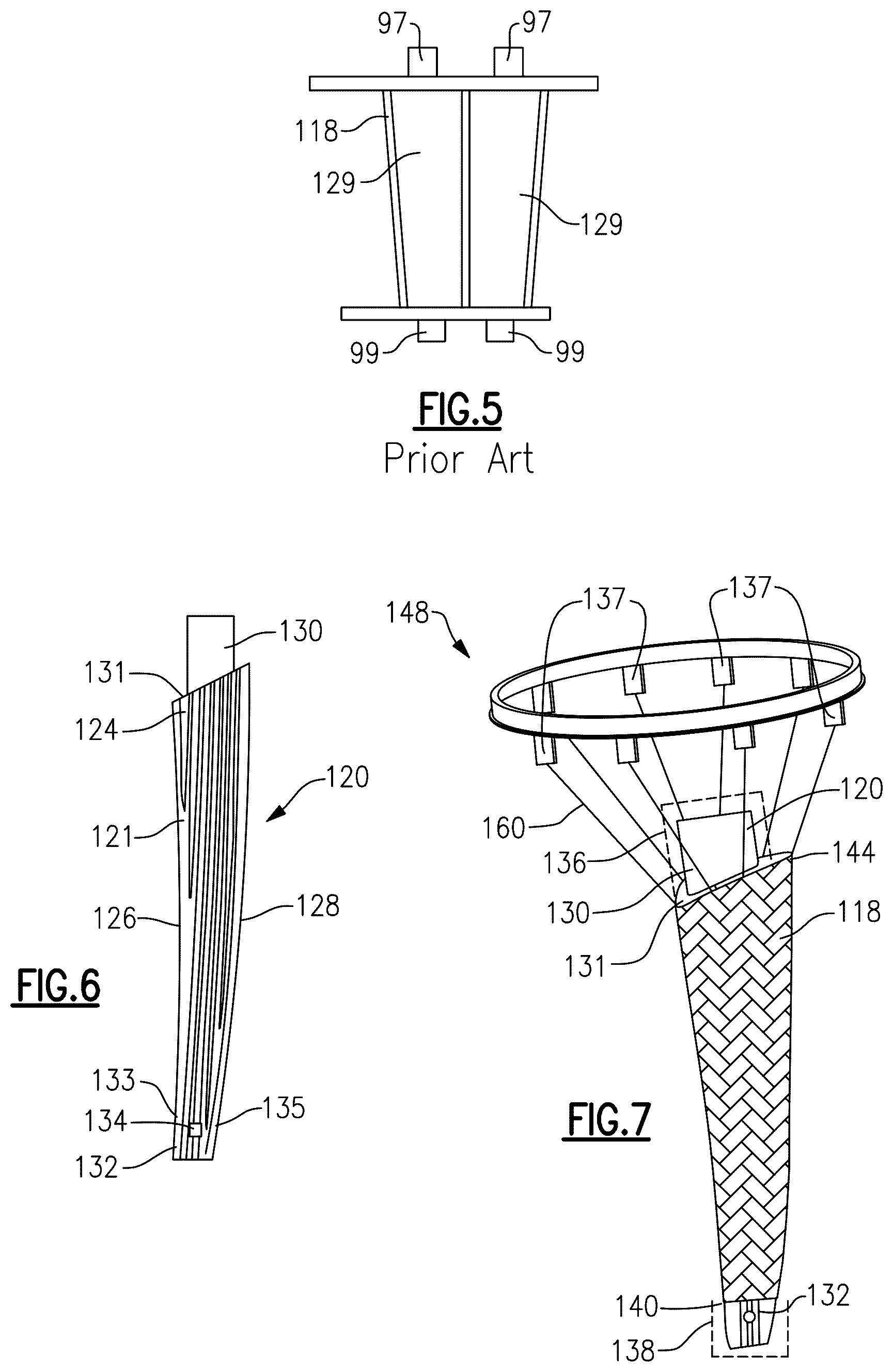 Patent US12448708 Figure 4 – Extended inner profile for mandrel for use in forming braided CMC structures
