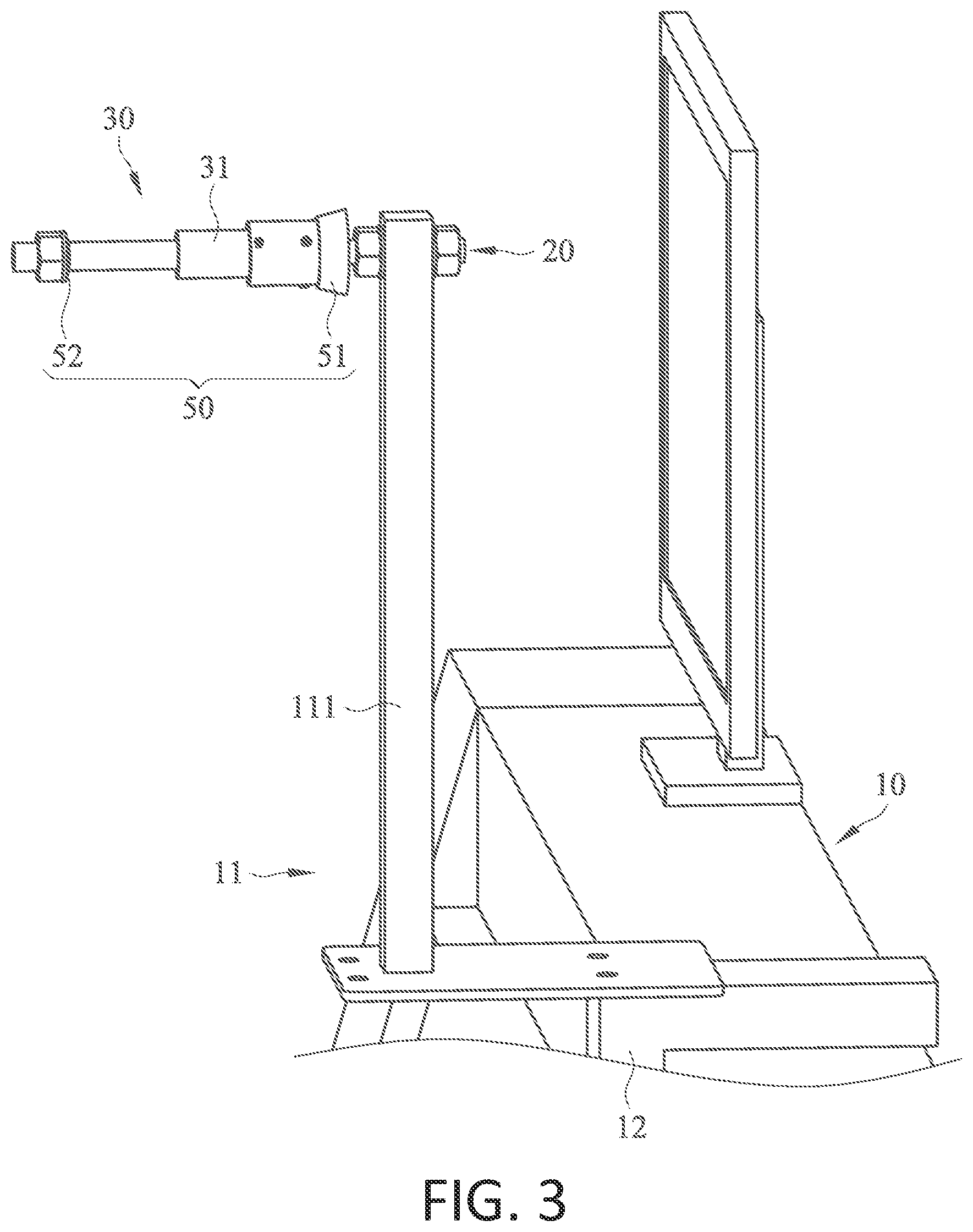 Patent US12448712 Figure 3 – Horizontal-axis sewing thread output structure