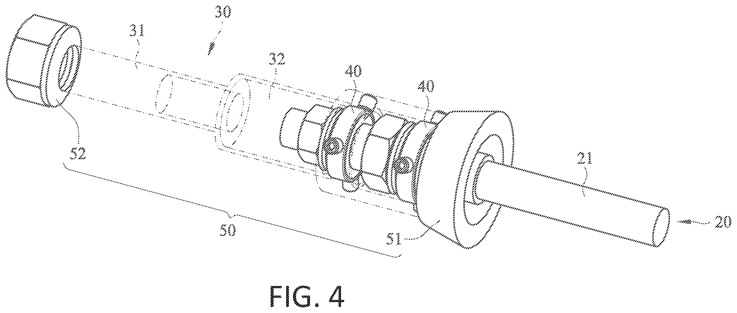 Patent US12448712 Figure 4 – Horizontal-axis sewing thread output structure