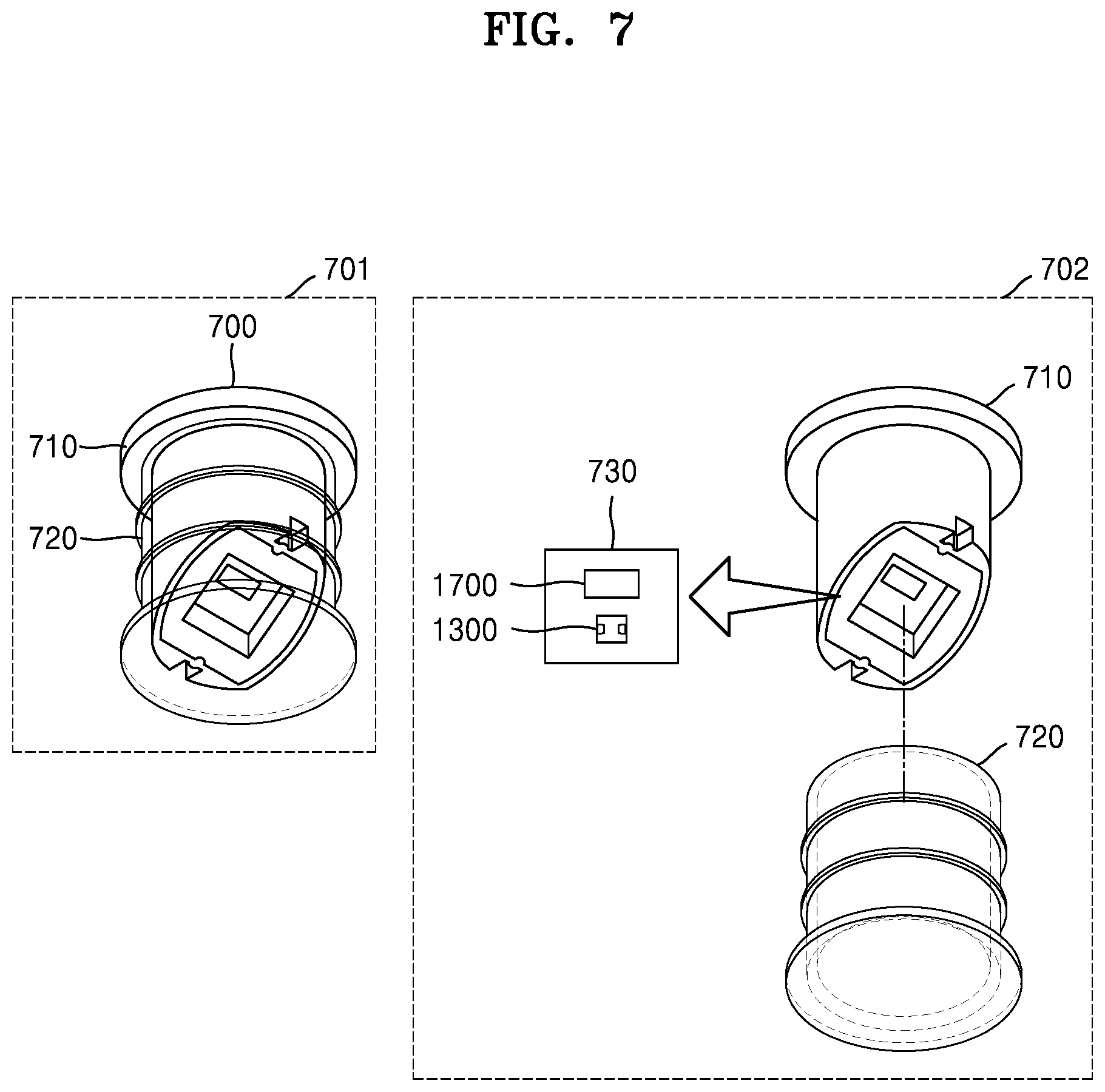Patent US12448714 Figure 7 – Washing machine and method of controlling the washing machine