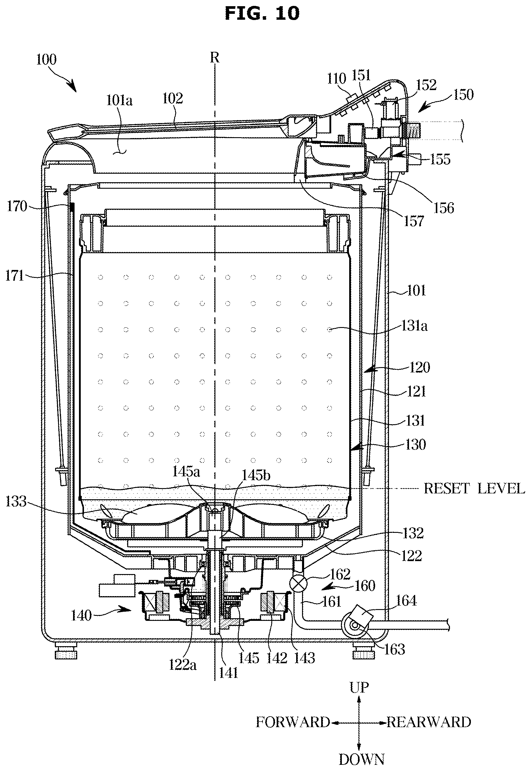 Patent US12448715 Figure 10 – Washing machine and controlling method for the same