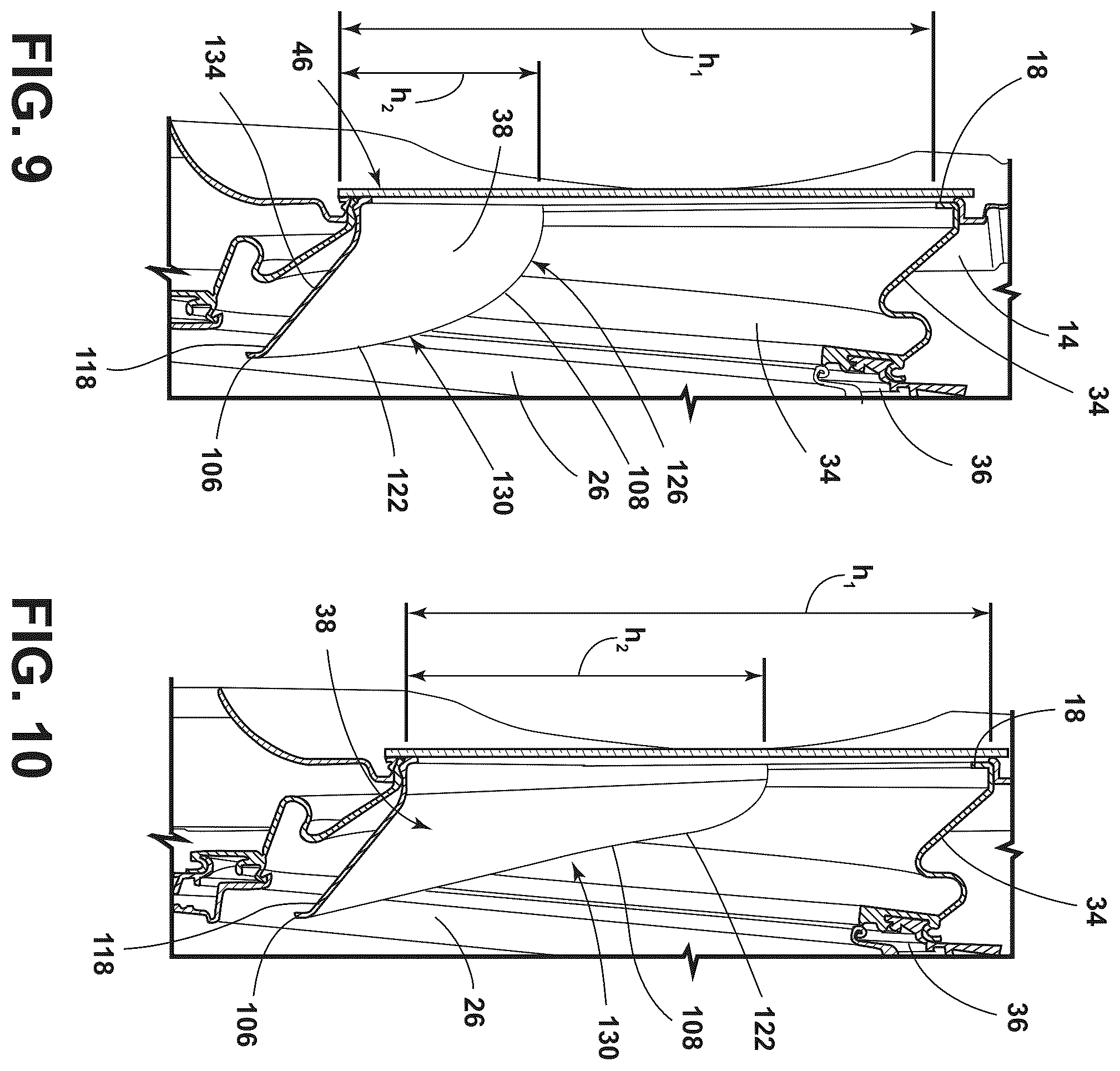 Patent US12448717 Figure 6 – Laundry appliance with a deflector