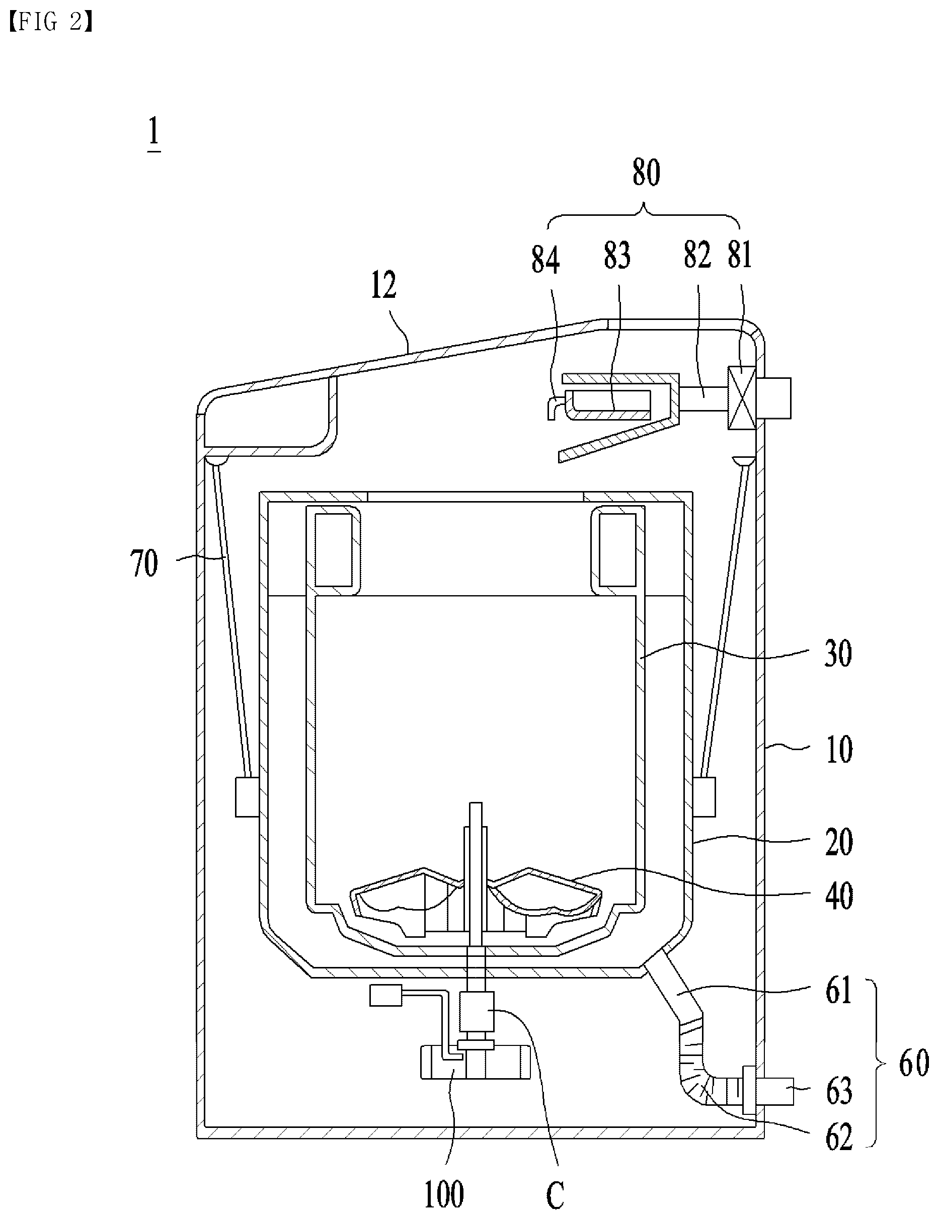 Patent US12448718 Figure 2 – Laundry treating apparatus