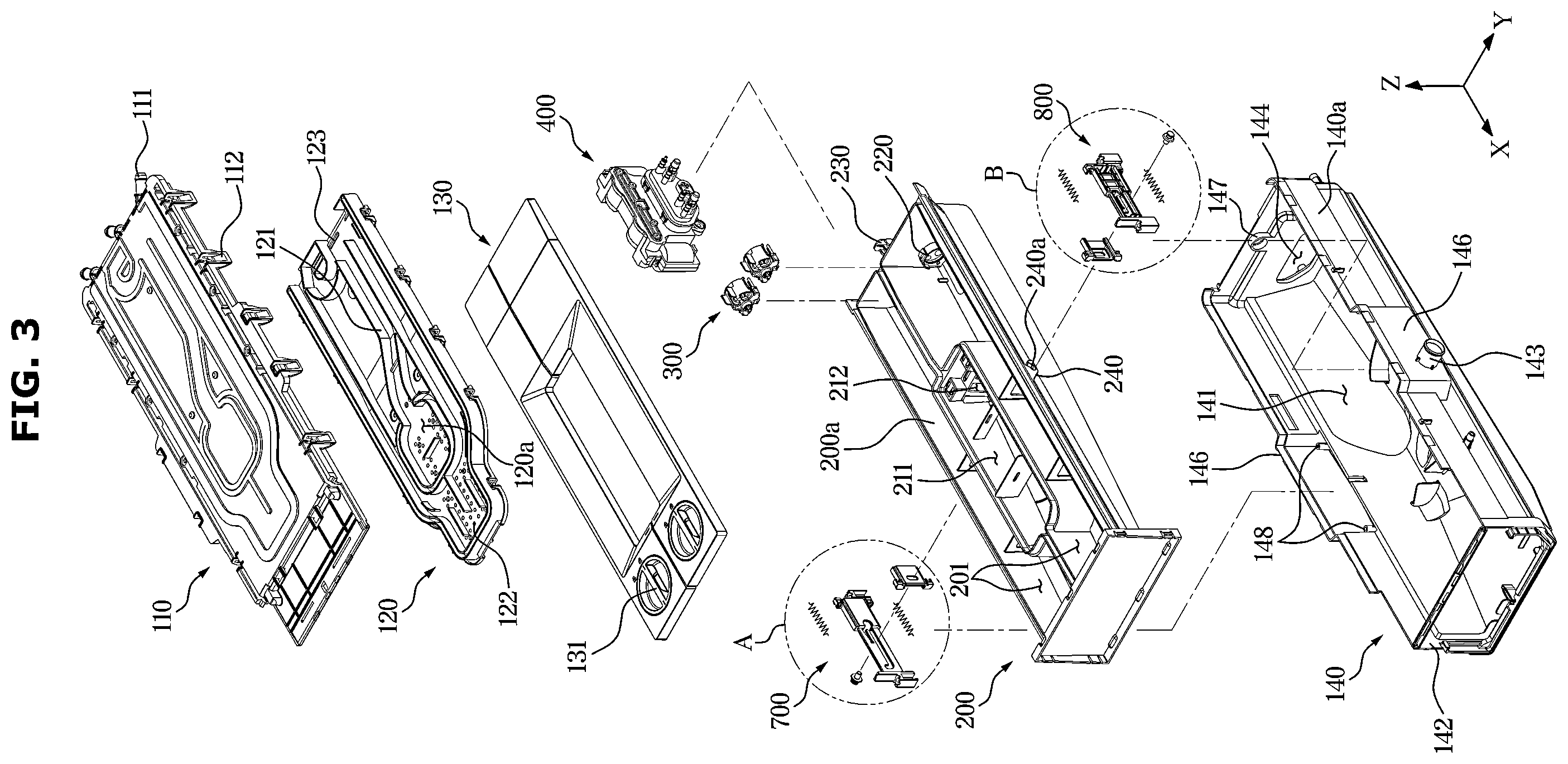 Patent US12448719 Figure 3 – Washing machine